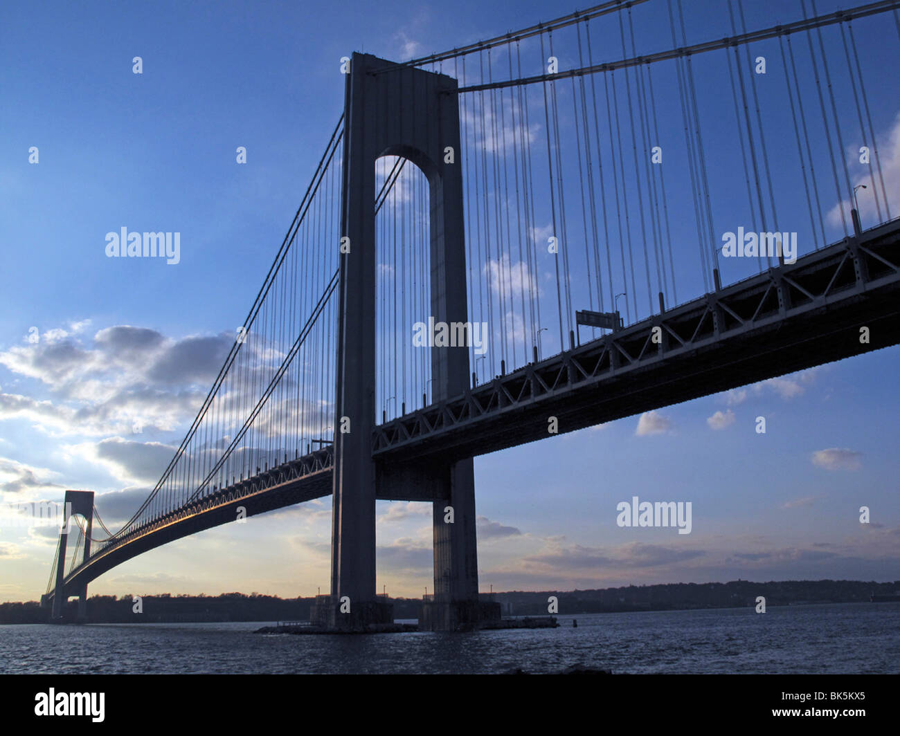 Verrazano-Narrows-Brücke Brooklyn Stockfoto