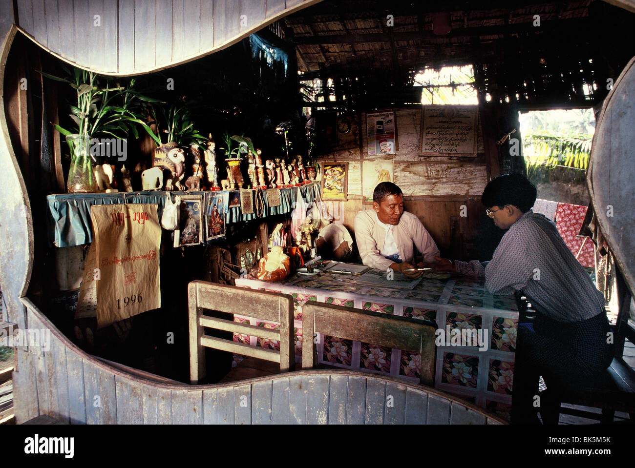 Der Astrologe Shop, Myanmar (Burma), Asien Stockfoto