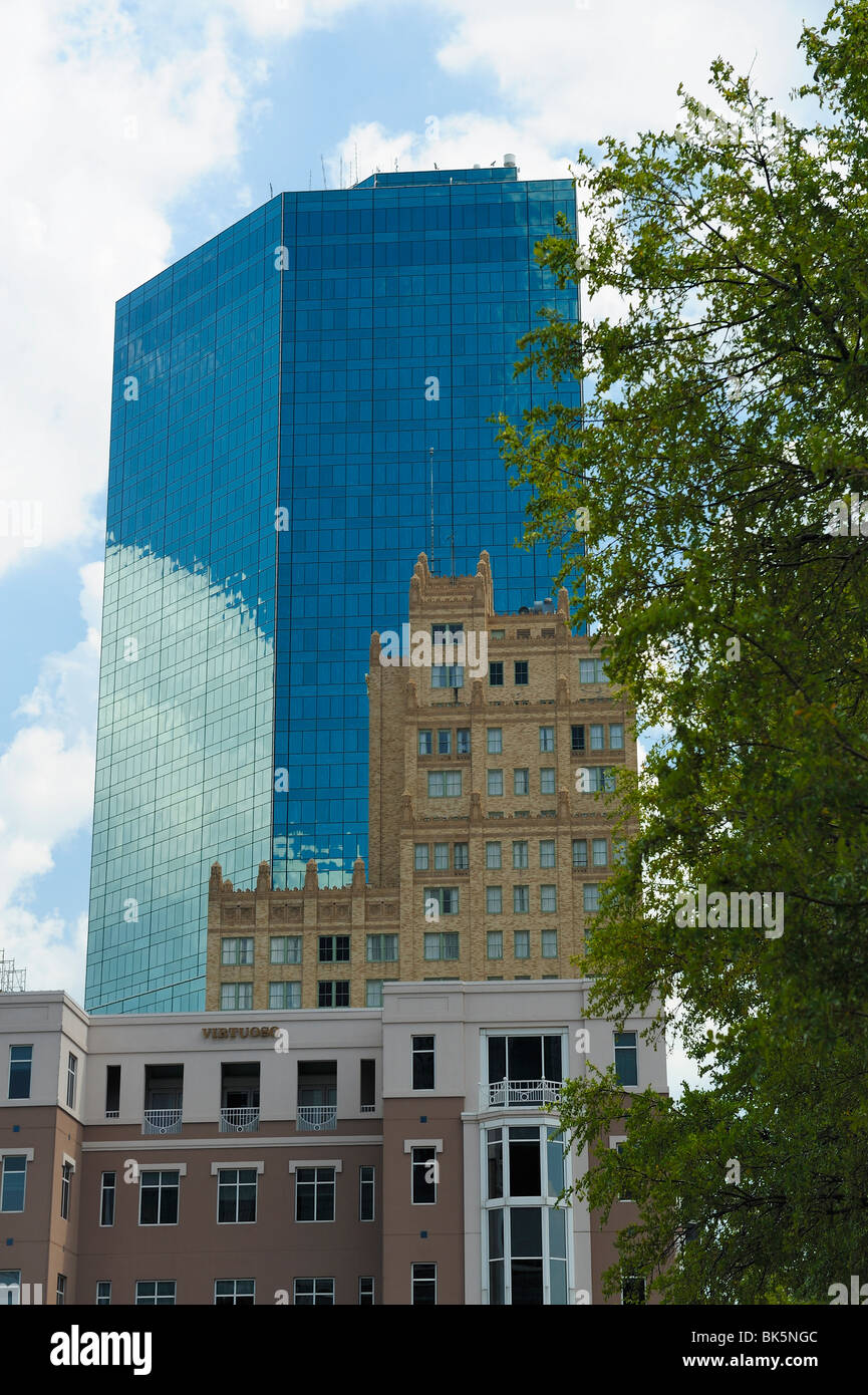 Gebäude in der Innenstadt von Fort Worth, Texas Stockfoto