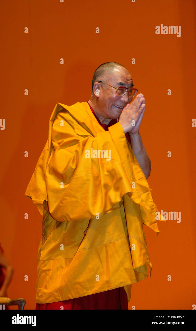 H.h. Dalai Lama in Paris-Bercy, Paris, Frankreich, Europa Stockfoto