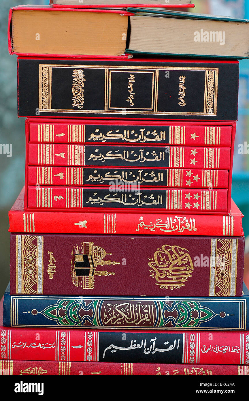 Islamische Bücher, Touba, Senegal, Westafrika, Afrika Stockfoto
