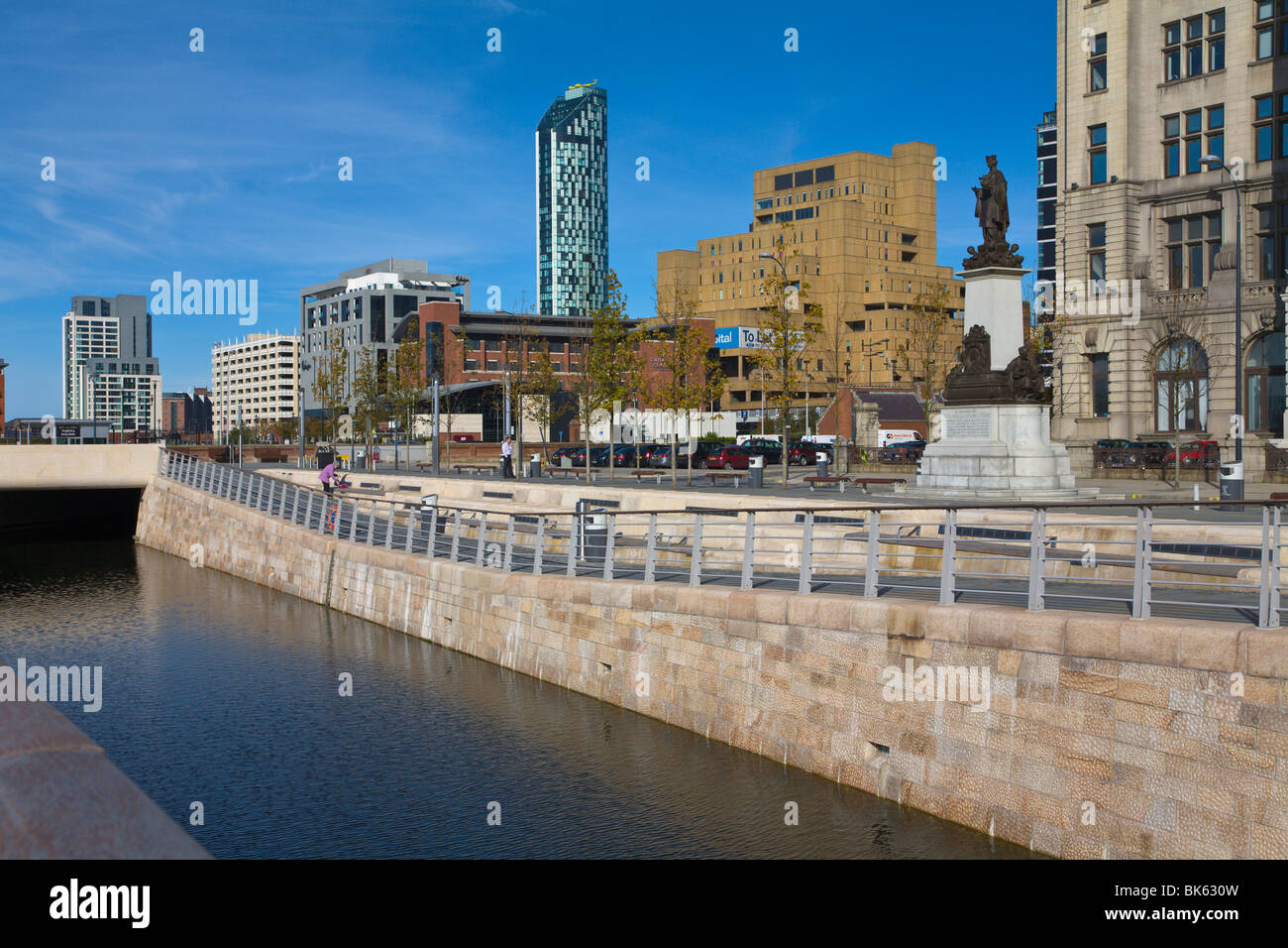 "Leeds-Liverpool-Kanal" Erweiterung, Waterfront, Liverpool, Merseyside, England Stockfoto