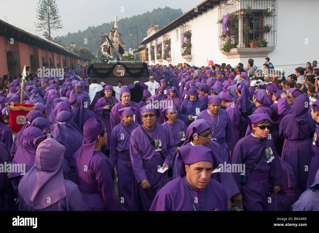 Osterwoche Prozession, Antigua, Guatemala, Mittelamerika Stockfoto