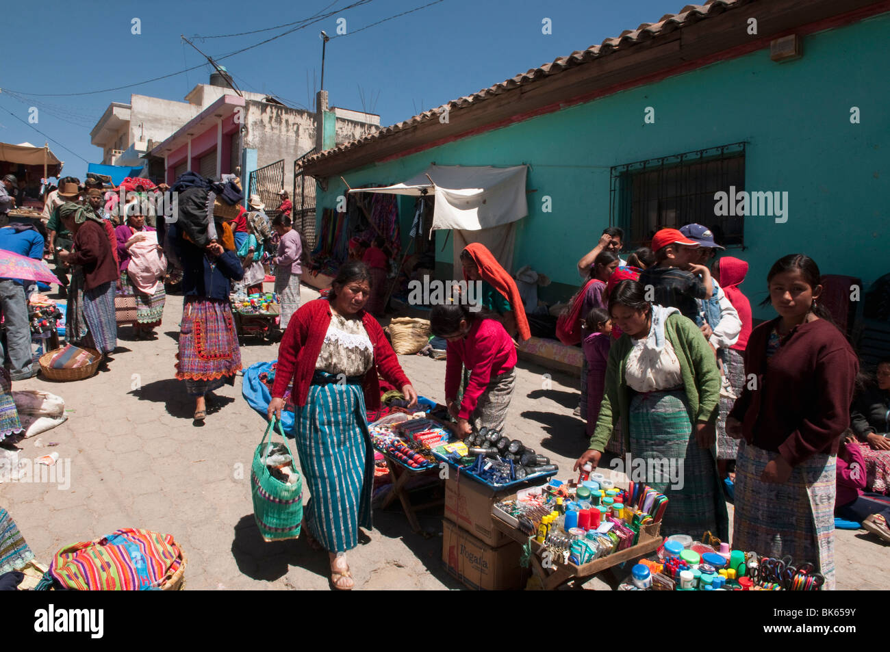 Markt, San Francisco El Alto, Guatemala, Mittelamerika Stockfoto