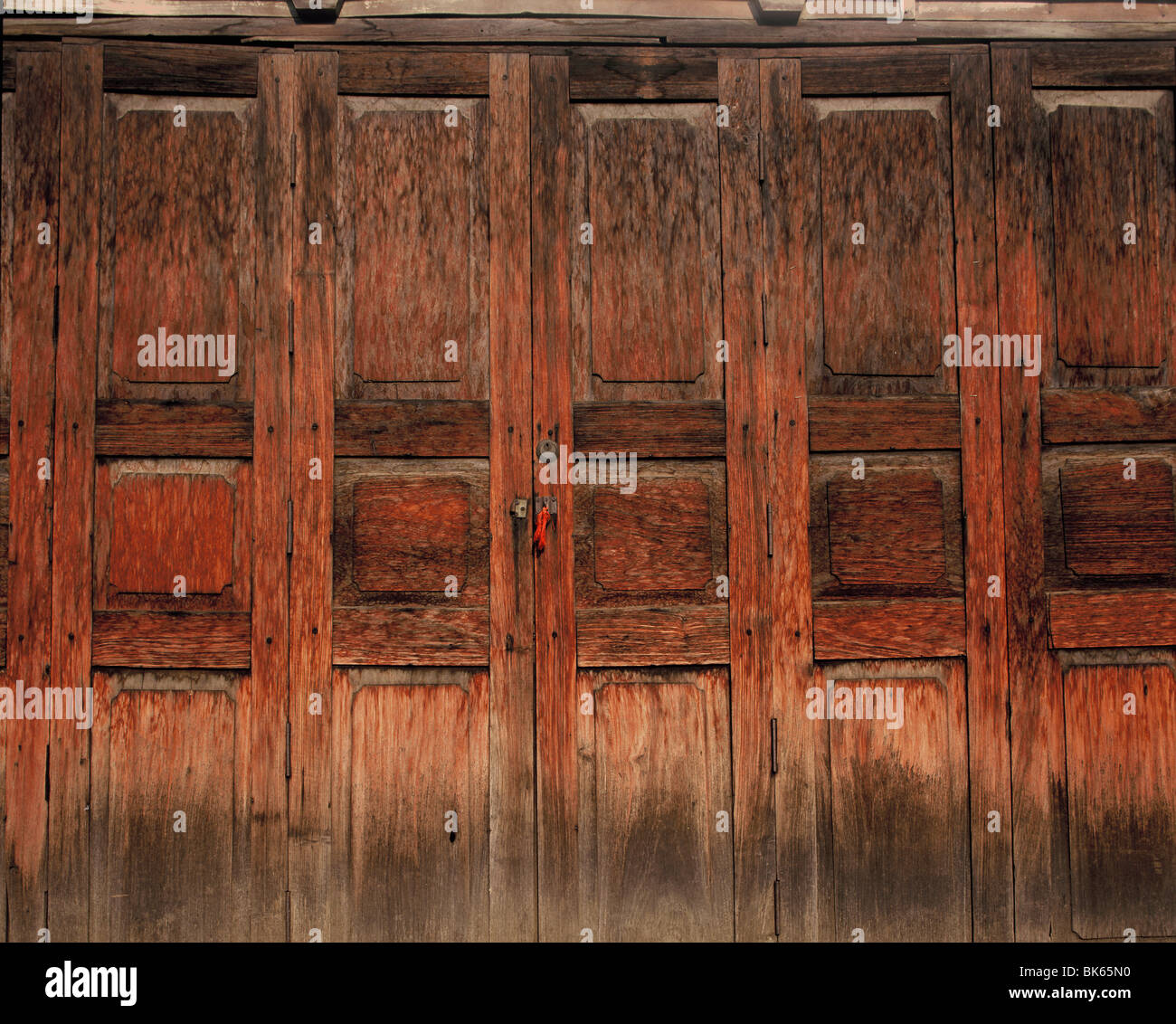 Holzplatten Stockfoto