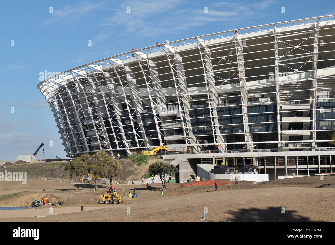 WM 2010, Green Point Stadion Fußball Stadion Baustelle, Cape Town, Südafrika, Afrika Stockfoto