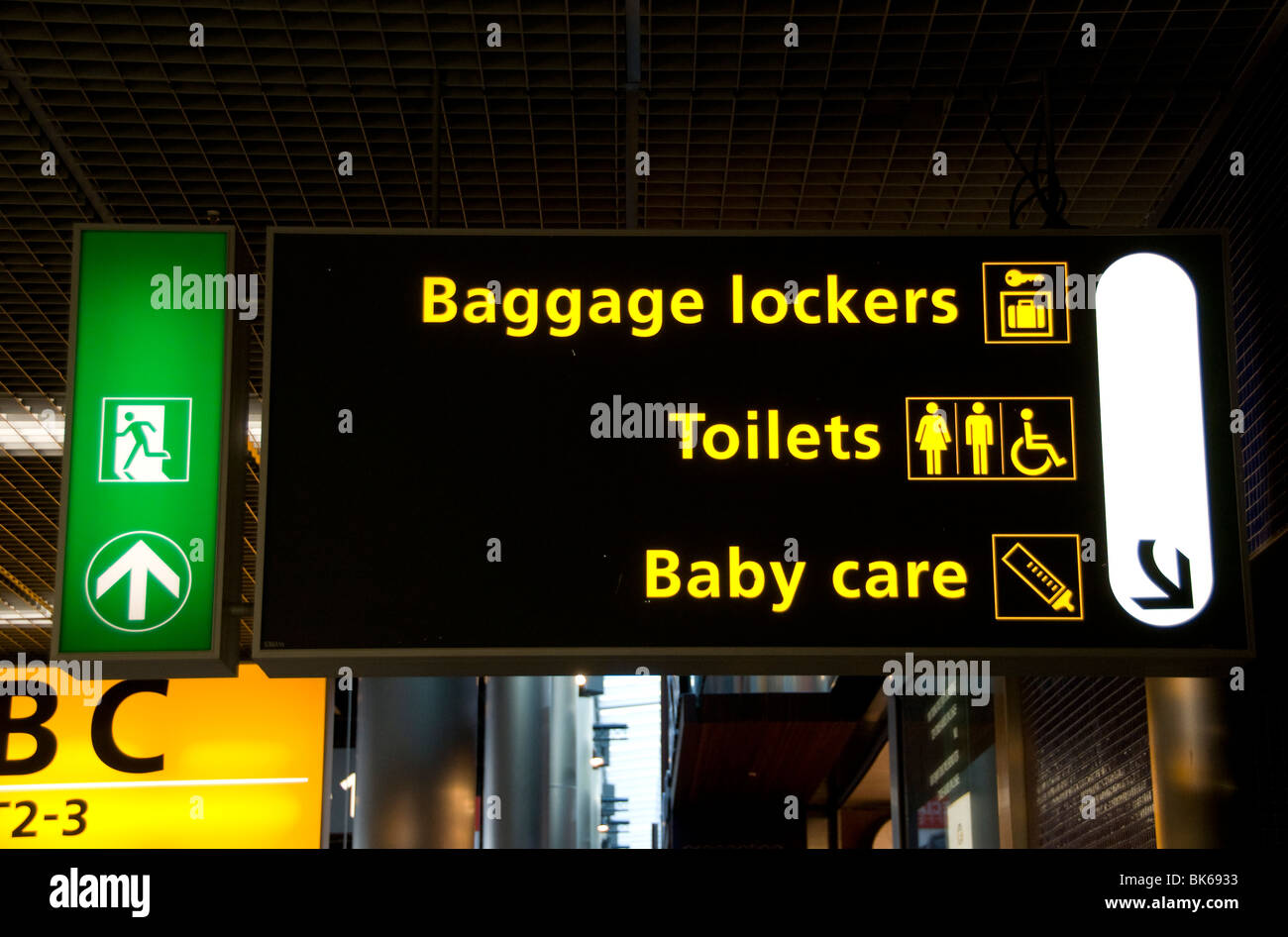 Schiphol Flughafen Flugzeug Amsterdam Niederlande Stockfoto