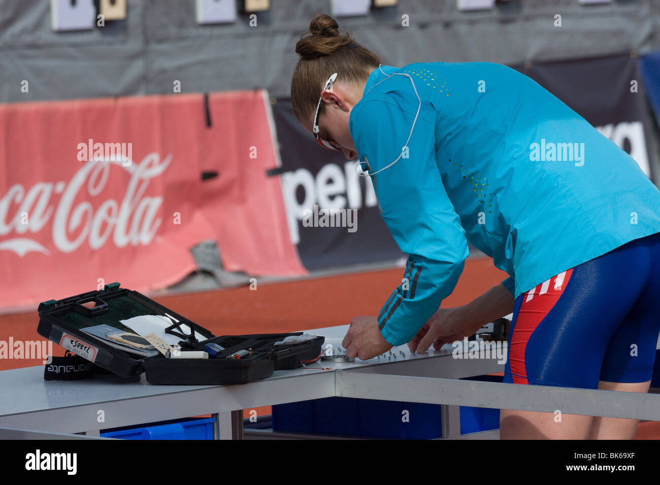 Moderner Fünfkampf Welt Cup.Medway Park Gillingham Kent 2010 Stockfoto
