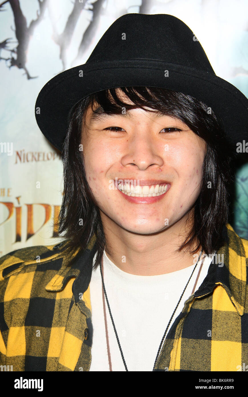 JUSTIN CHON die SPIDERWICK Chroniken PREMIERE PARAMOUNT STUDIOS HOLLYWOOD LOS ANGELES USA 31. Januar 2008 Stockfoto