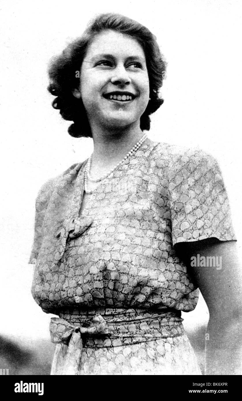 Prinzessin ELIZABETH (später Queen) 1947 Stockfoto