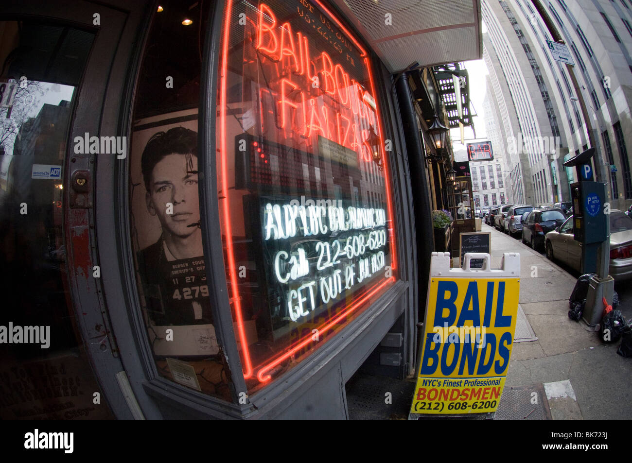 Bail Knecht Büro in Chinatown in New York Stockfoto