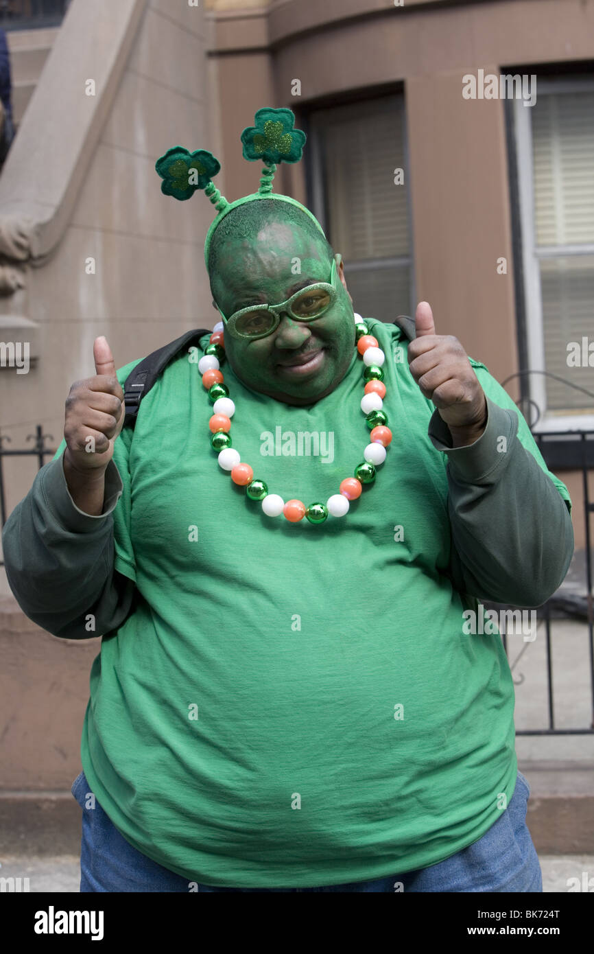 Jeder ist am St. Patricks Day Irisch. Brooklyn irische American Day Parade Stockfoto