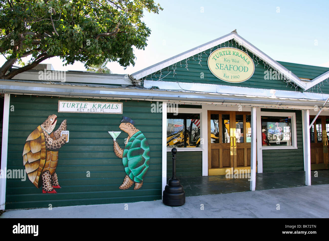 Schildkröte Krale Fischrestaurant, Key West, Florida, USA Stockfoto