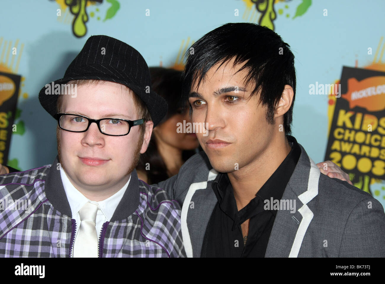 PATRICK STUMP & PETE WENTZ NICKELODEON 21. KIDS CHOICE AWARDS WESTWOOD UCLA LOS ANGELES USA 29. März 2008 Stockfoto