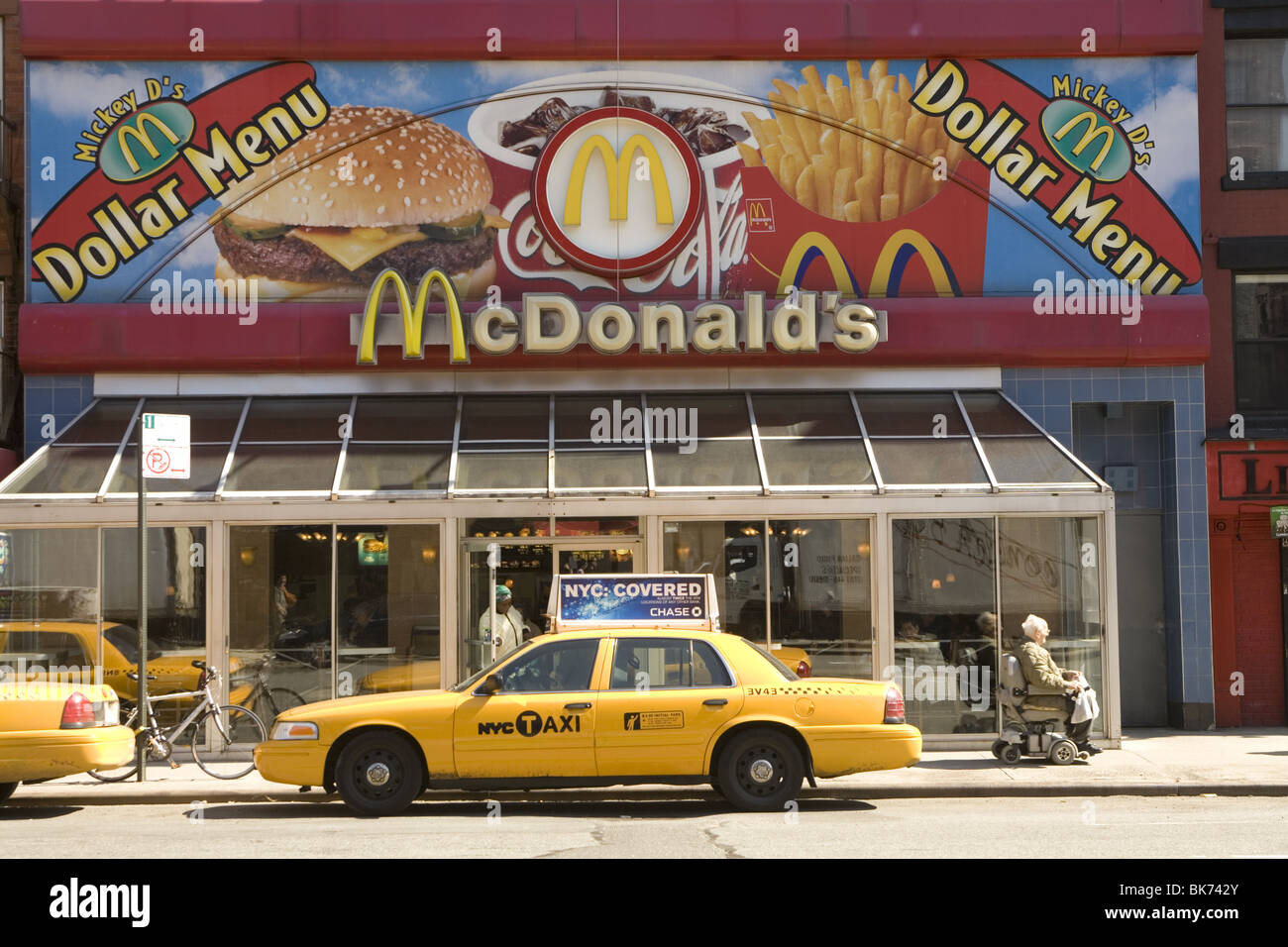 McDonald's, 2nd Ave., East Village, New York City. Stockfoto