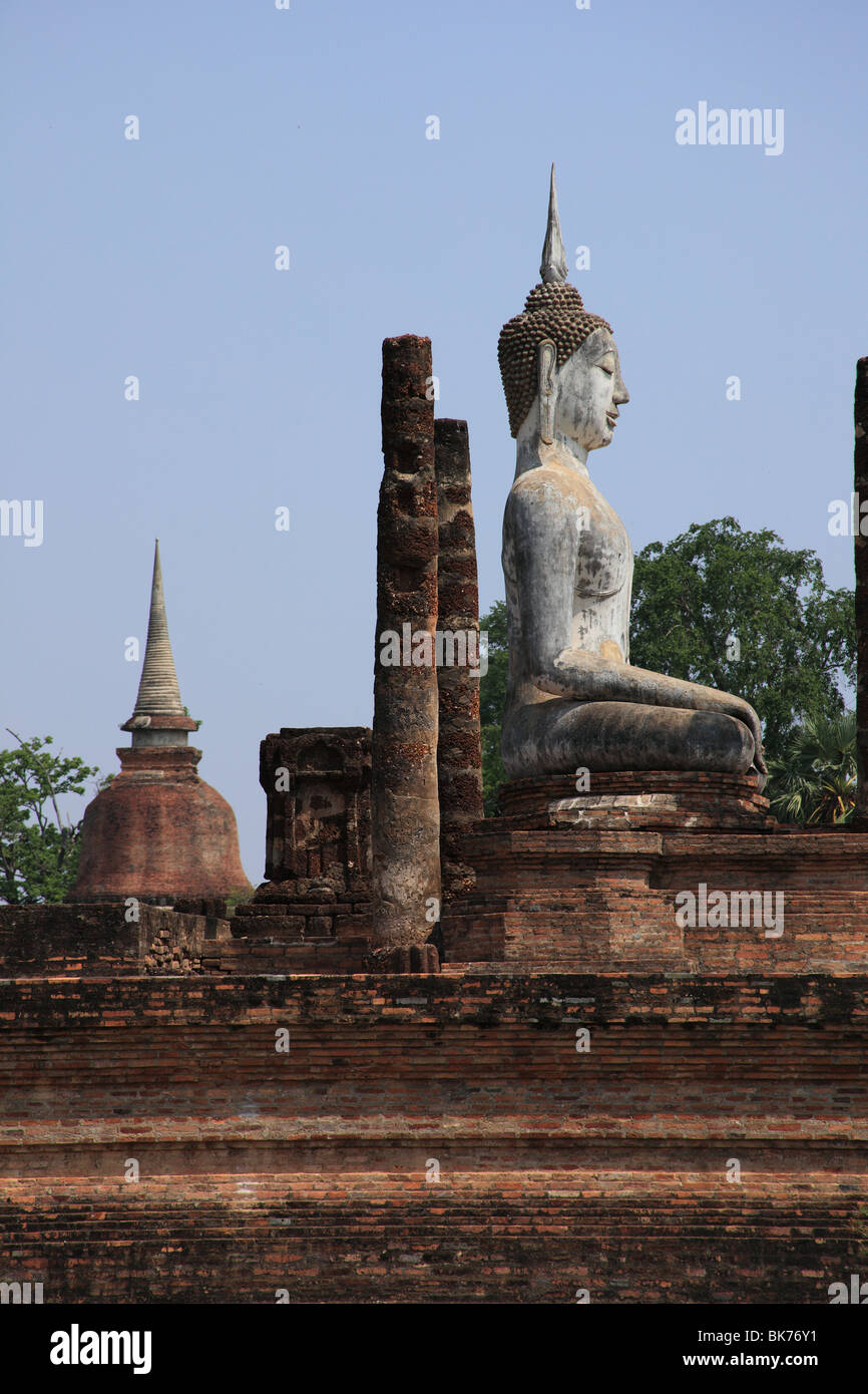 Sukhothai, Wat Mahathat, Thailand Stockfoto