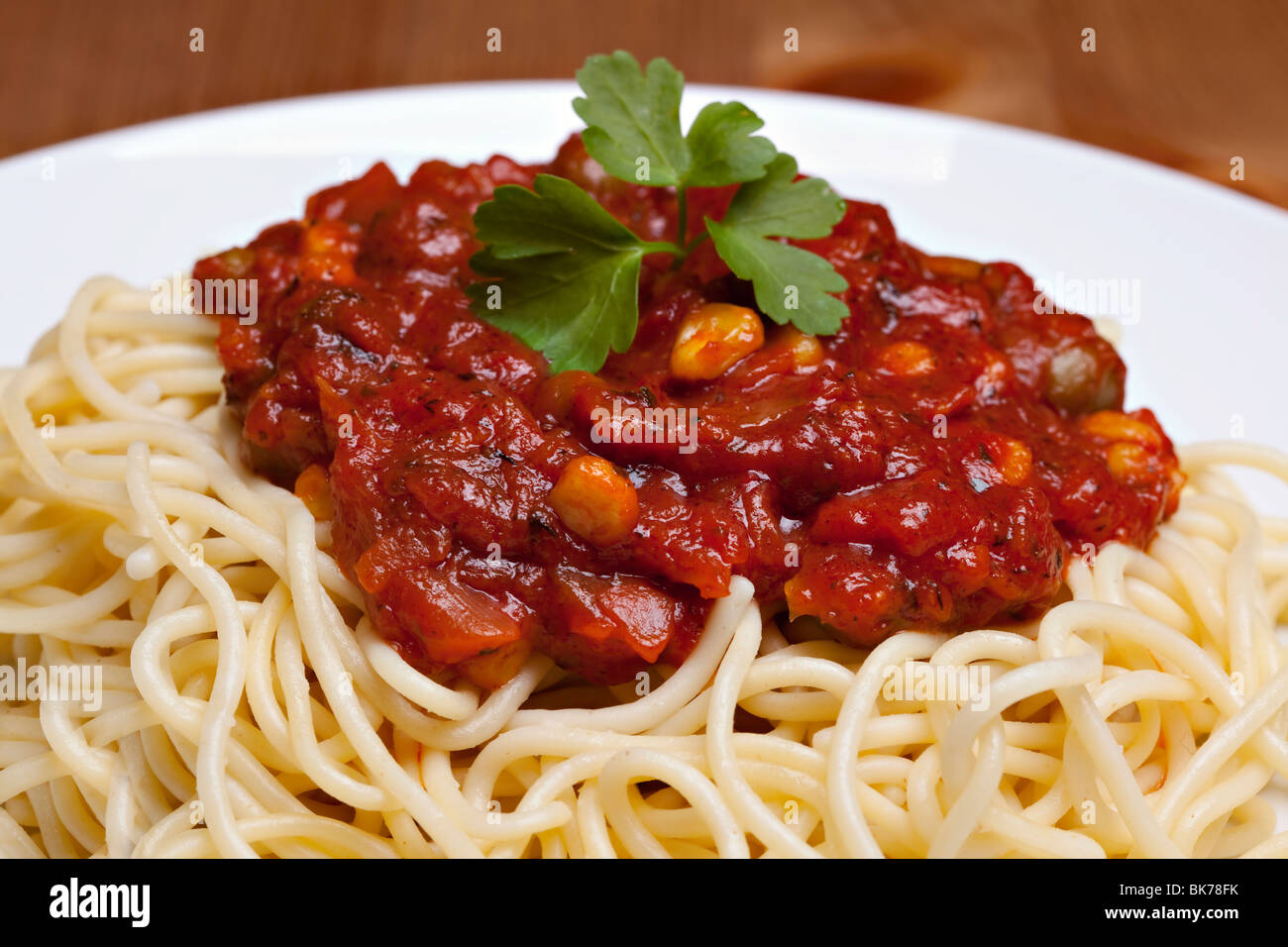 Spaghetti Bolognese, traditionelle italienische Küche Stockfoto
