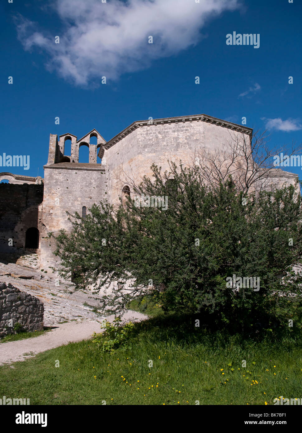 Die Abtei von Montmajour (12. Jahrhundert: Provence-Frankreich) Stockfoto