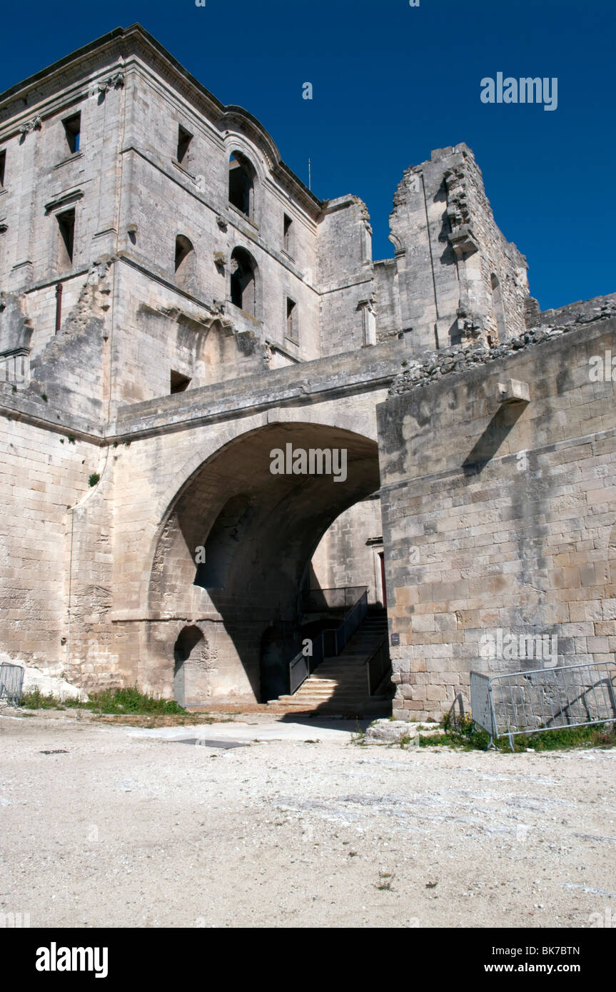 Die Abtei von Montmajour (12. Jahrhundert: Provence-Frankreich) Stockfoto