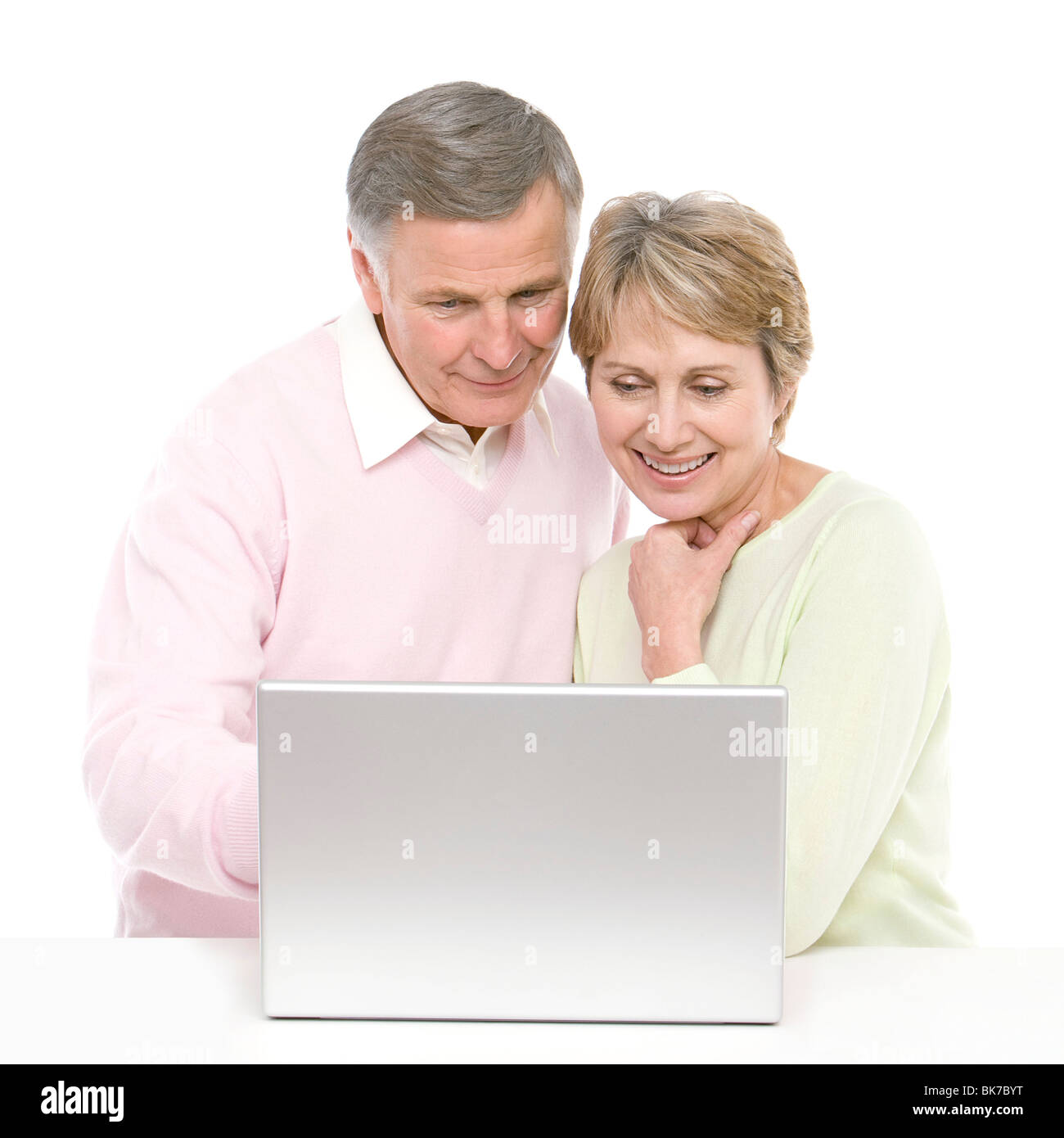 Laptop-Nutzung Stockfoto