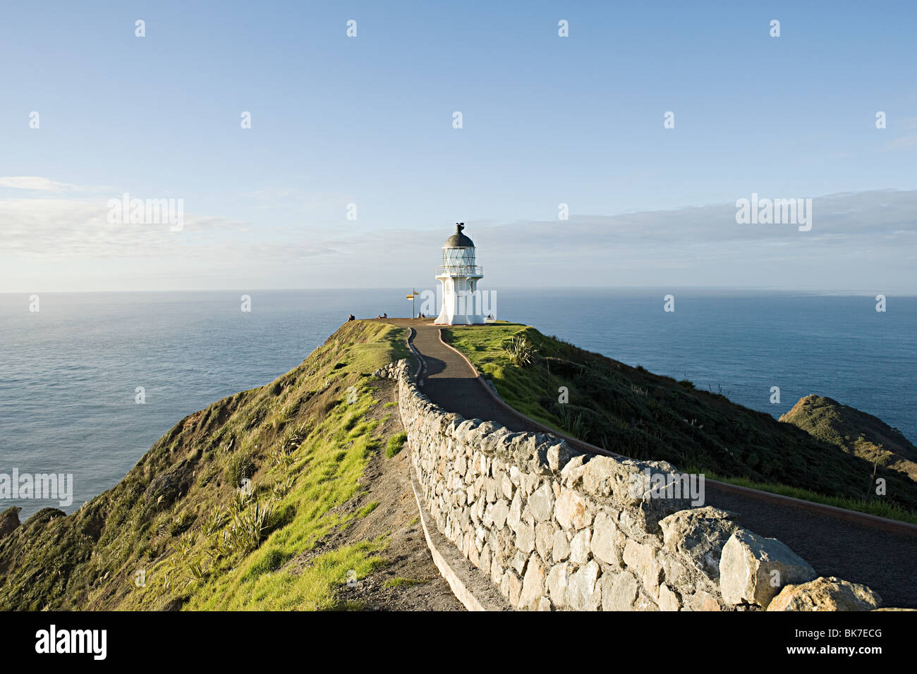 Leuchtturm am Cape Lorena, Northland, Neuseeland Stockfoto