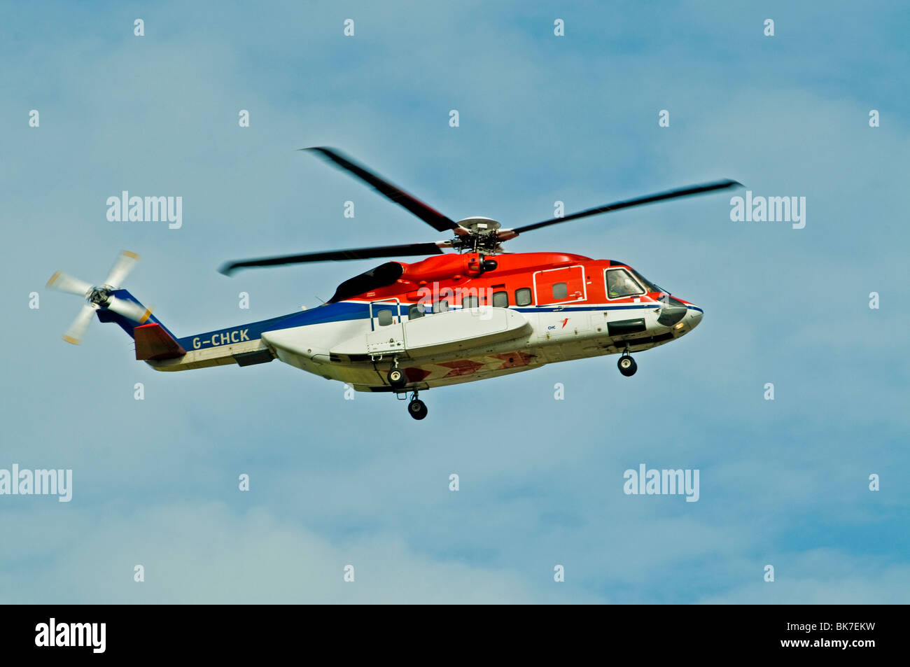 Sikorsy S-92 Helibus Aberdeen basierte Nordsee Öl Unterstützung Transport Schottland Stockfoto