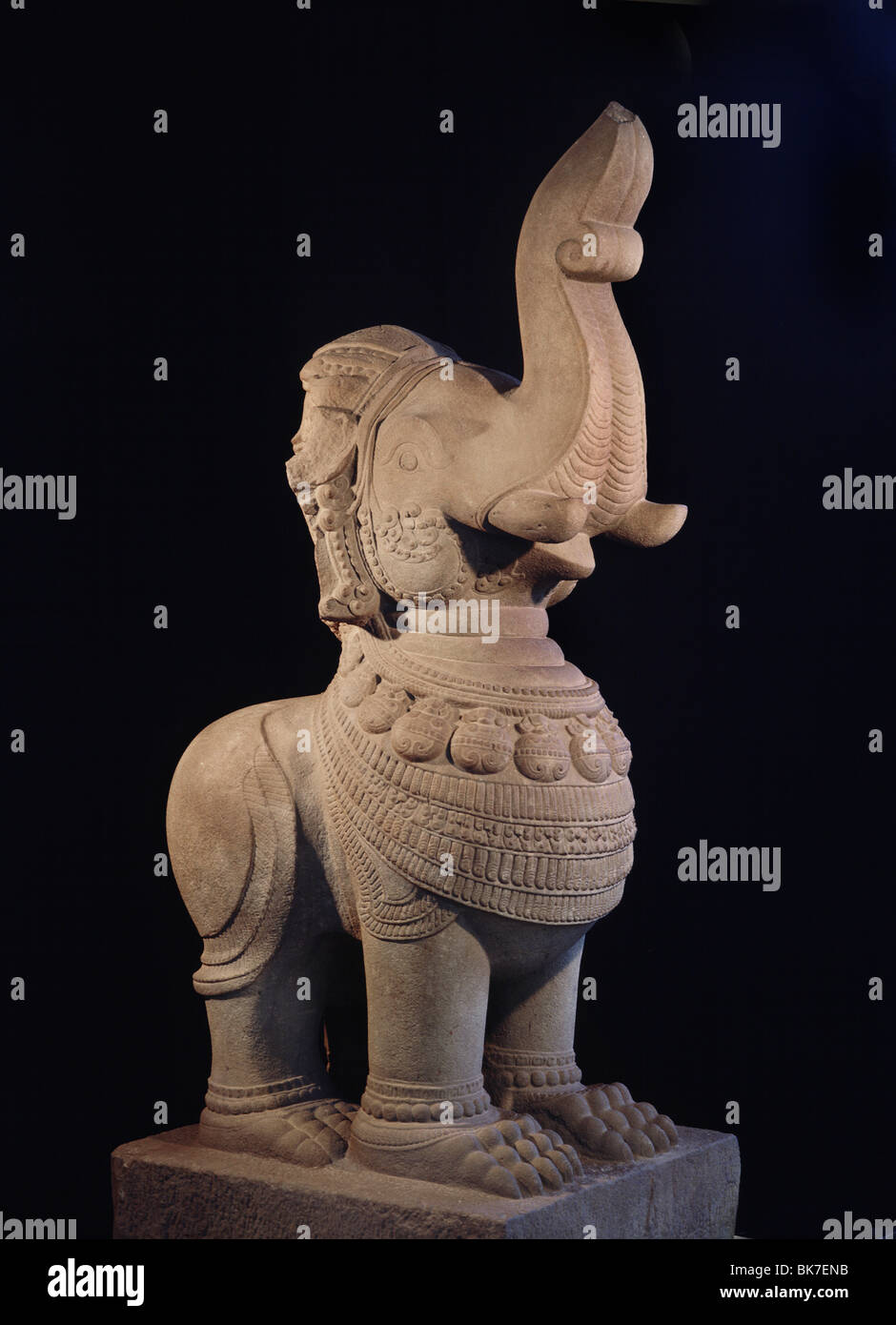 Gajahsimha, Cham Kunst, Thap Mam-Stil aus dem 12. Jahrhundert, Cham Museum, Danang, Vietnam, Indochina, Südostasien, Asien Stockfoto