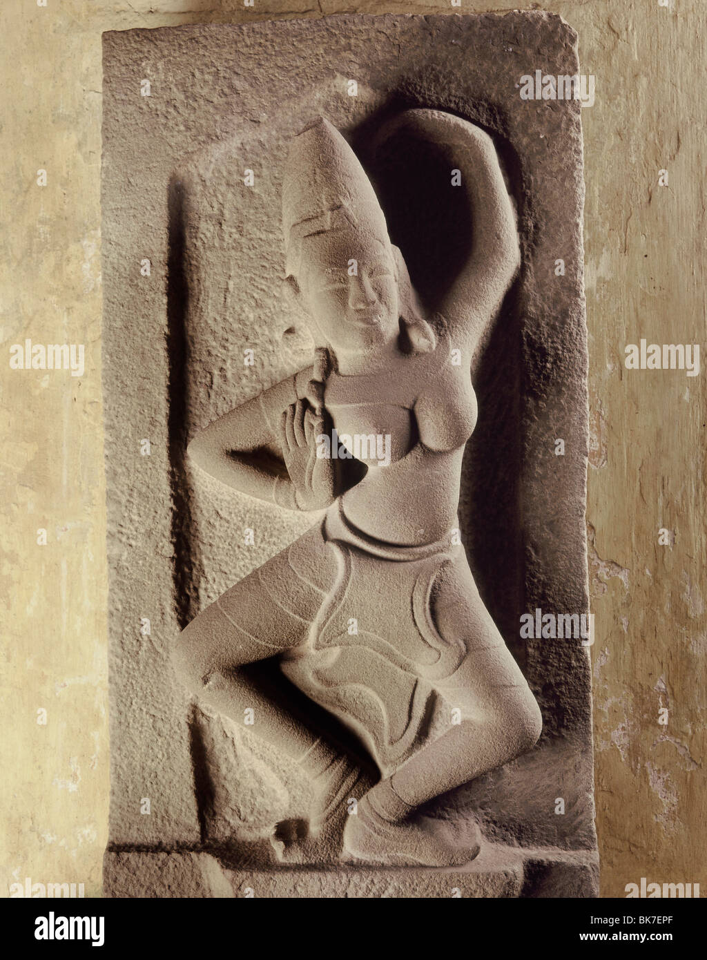 Tänzerin, Cham Art, Thap Mam-Stil aus dem 12. Jahrhundert, Cham Museum, Danang, Vietnam, Indochina, Südostasien, Asien Stockfoto