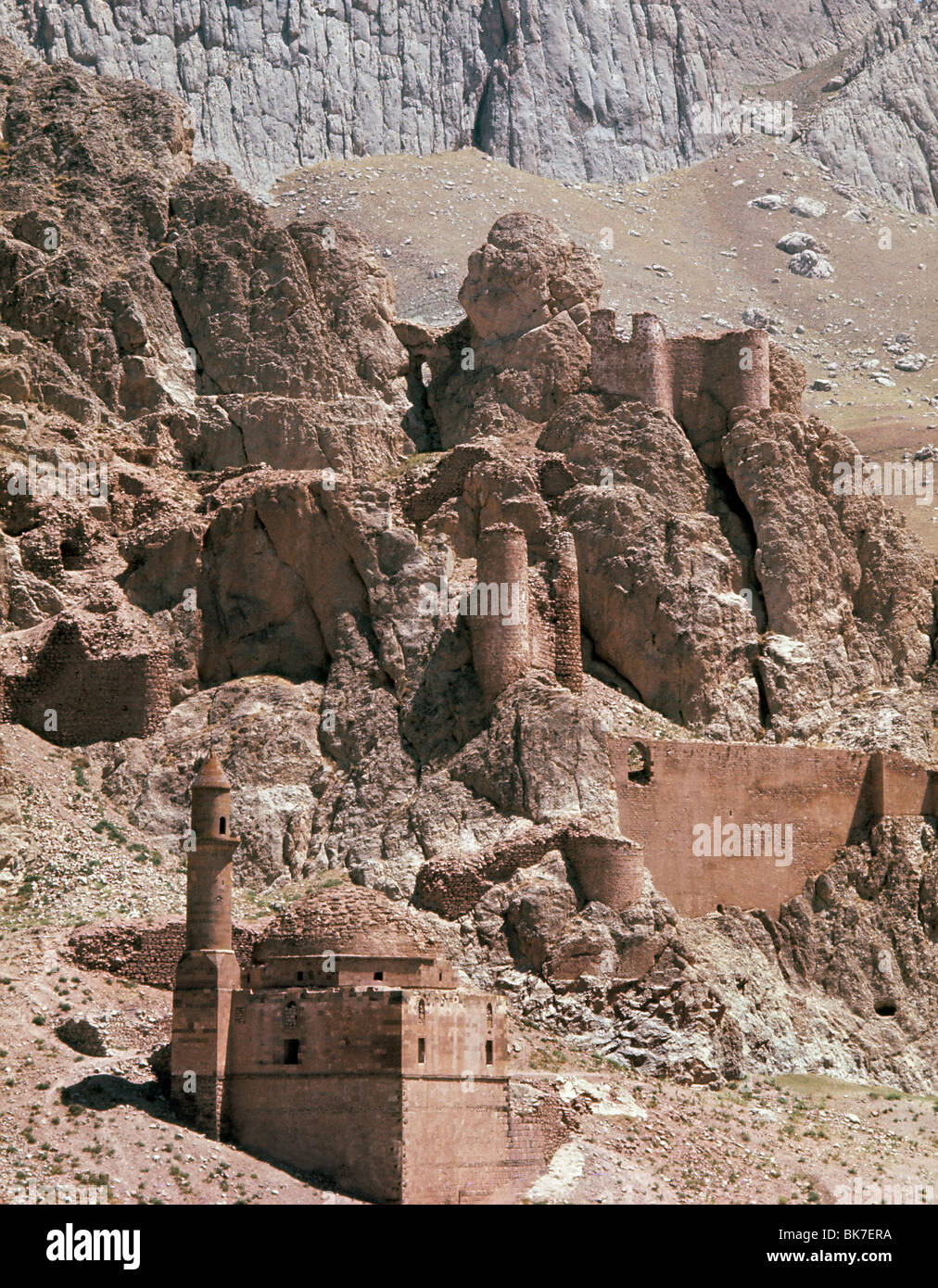 Ruinen von Cami I Dever Digar, aus dem 17. Jahrhundert, Dogubayazit nahe der iranischen Grenze, Anatolien, Türkei Stockfoto