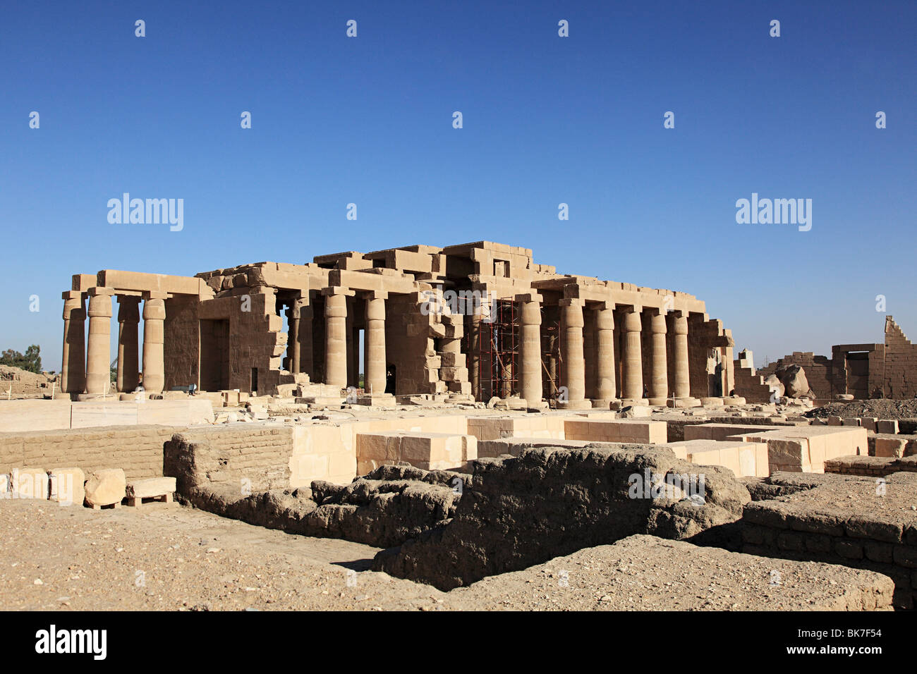 Ramesseum Tempel Ägyptens Stockfoto