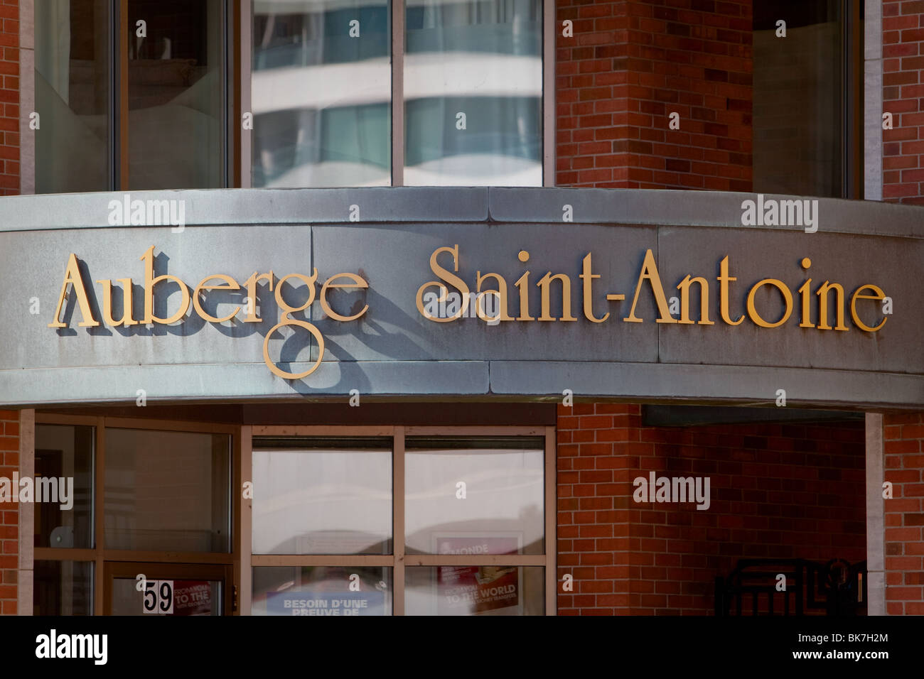 Die Auberge Saint-Antoine ist in Québec (Stadt) abgebildet. Stockfoto