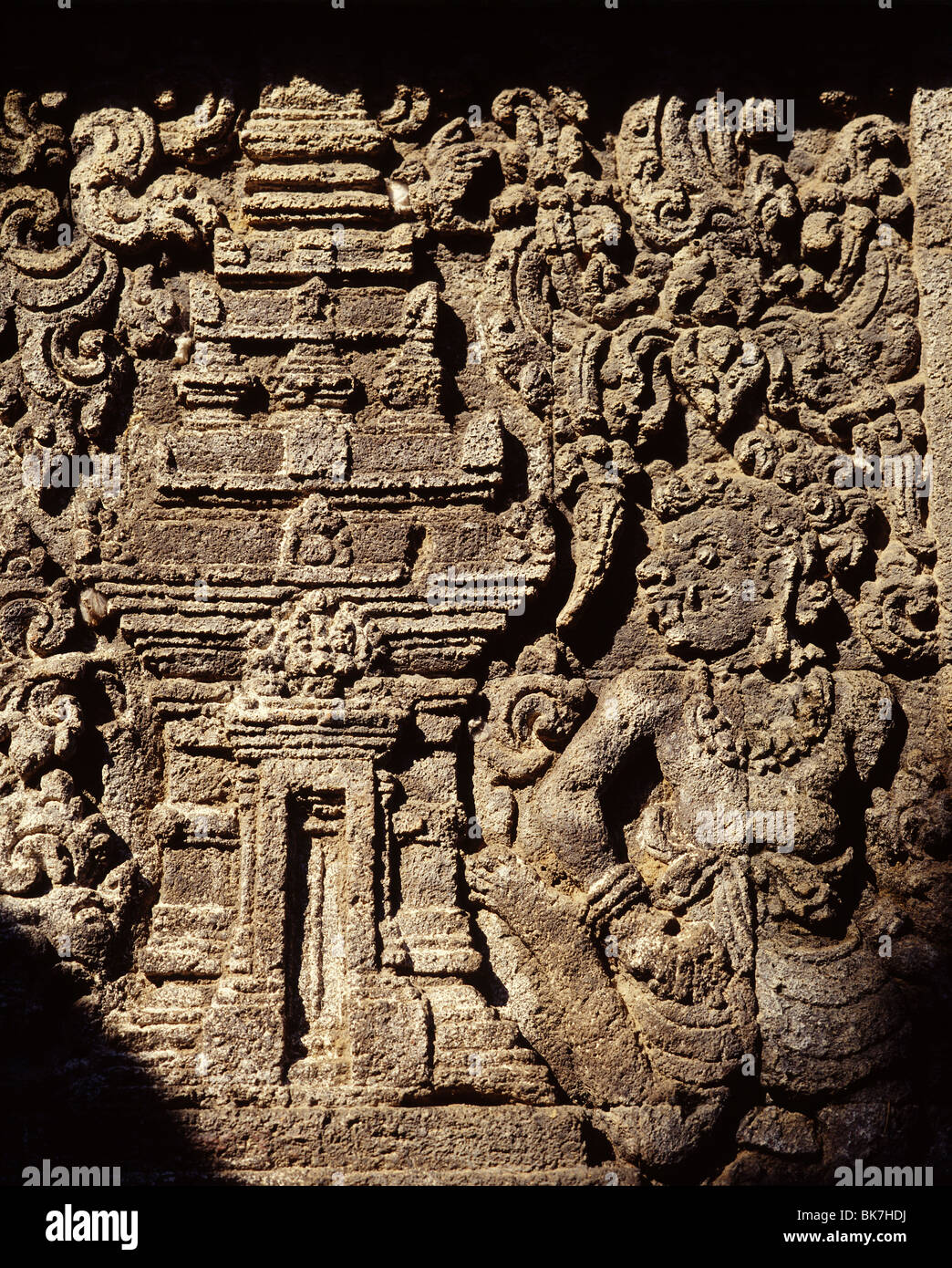 Candi Penataran aus dem 12. Jahrhundert, nördlich von Blitar, ist das größte in Ost-Java, Indonesien, Südostasien, Asien Stockfoto