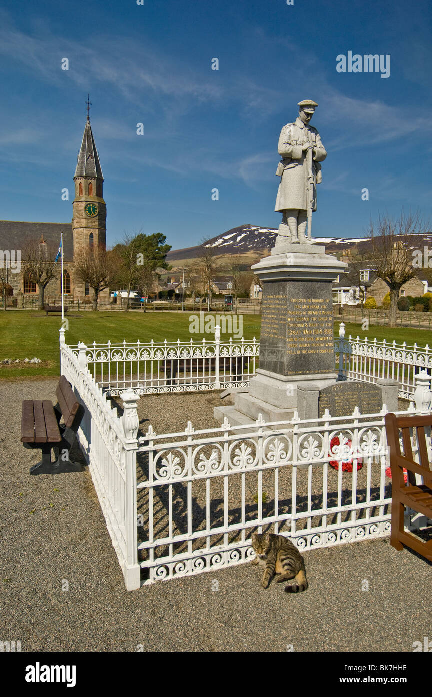 Rhynie Aberdeenshire ländlichen Land Bauerndorf. SCO 6142 Stockfoto