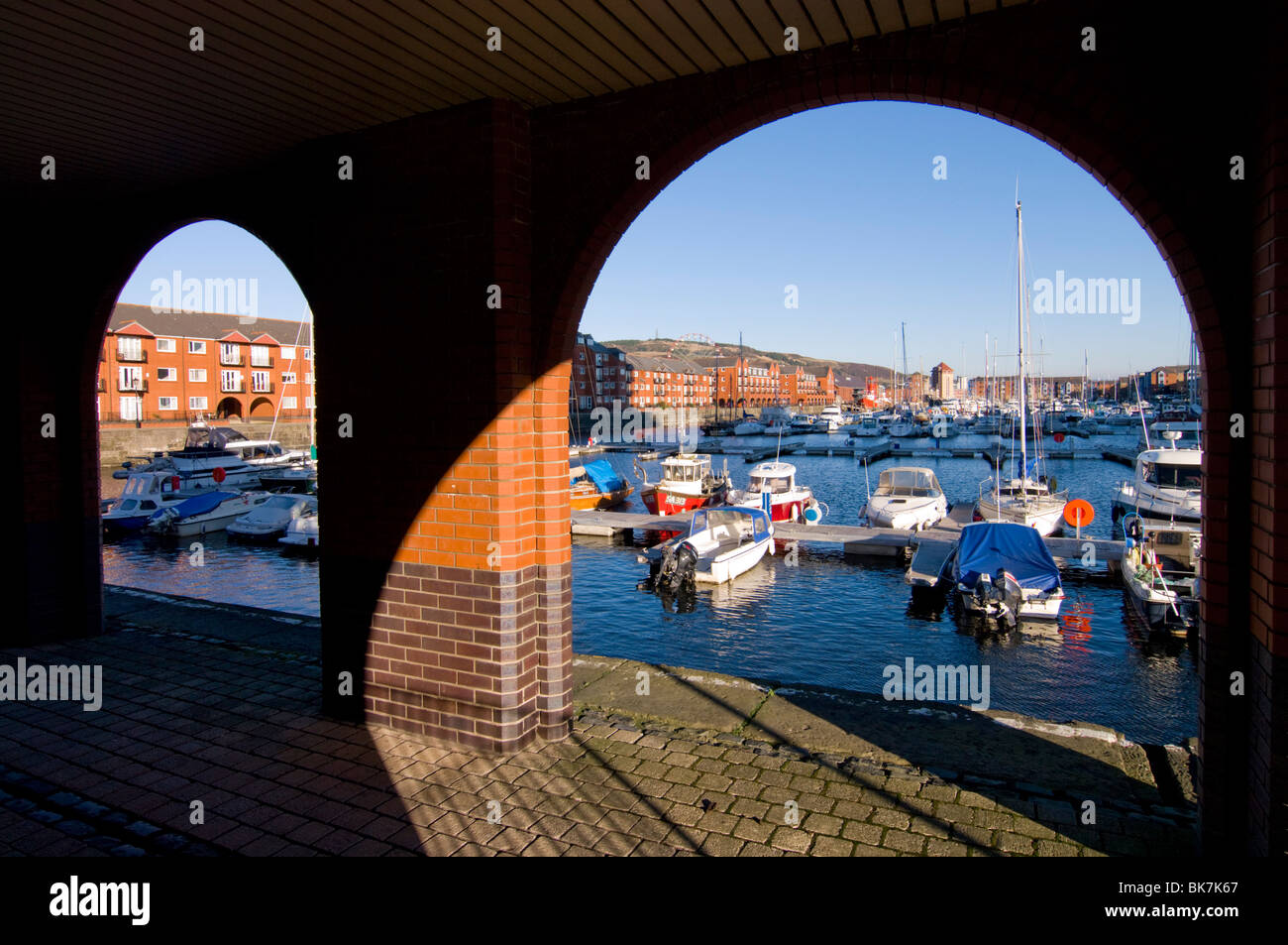 Swansea Marina Docks, Wales, Vereinigtes Königreich, Europa Stockfoto