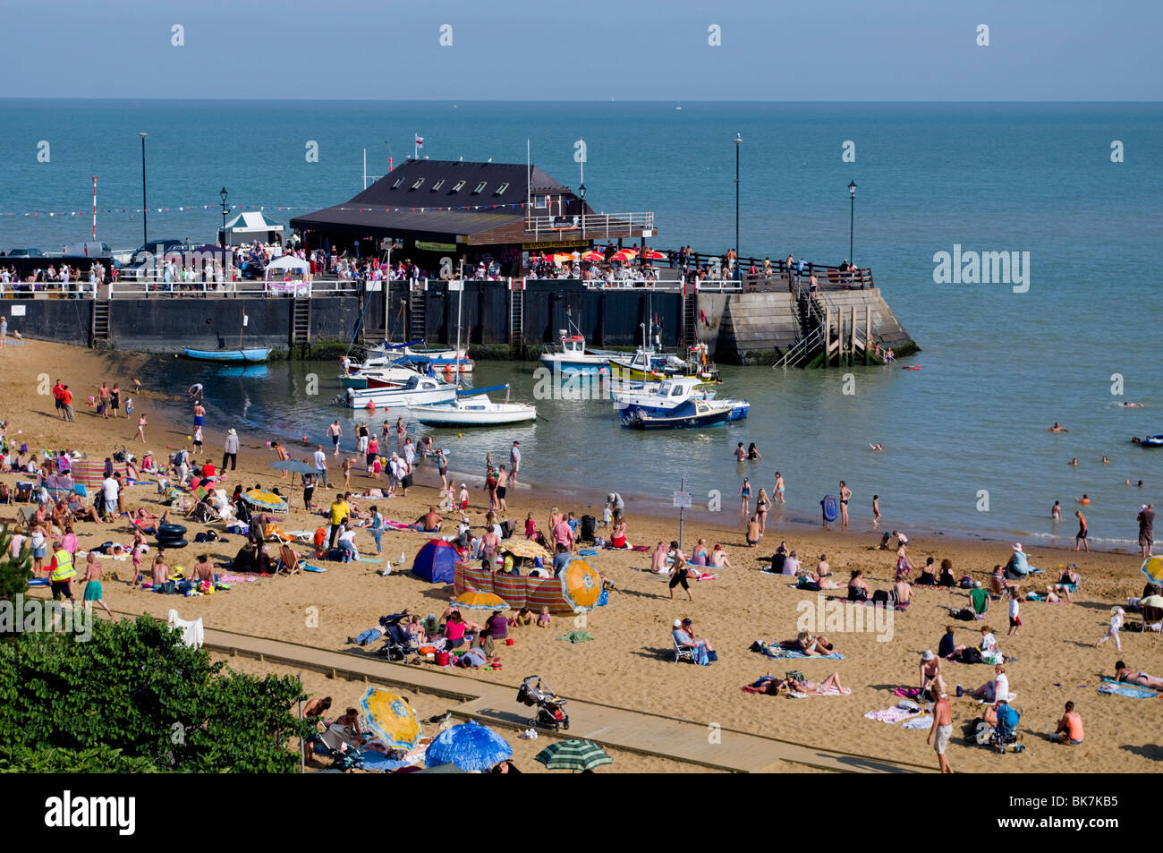Viking Bay Beach, Broadstairs, Kent, England, Vereinigtes Königreich, Europa Stockfoto