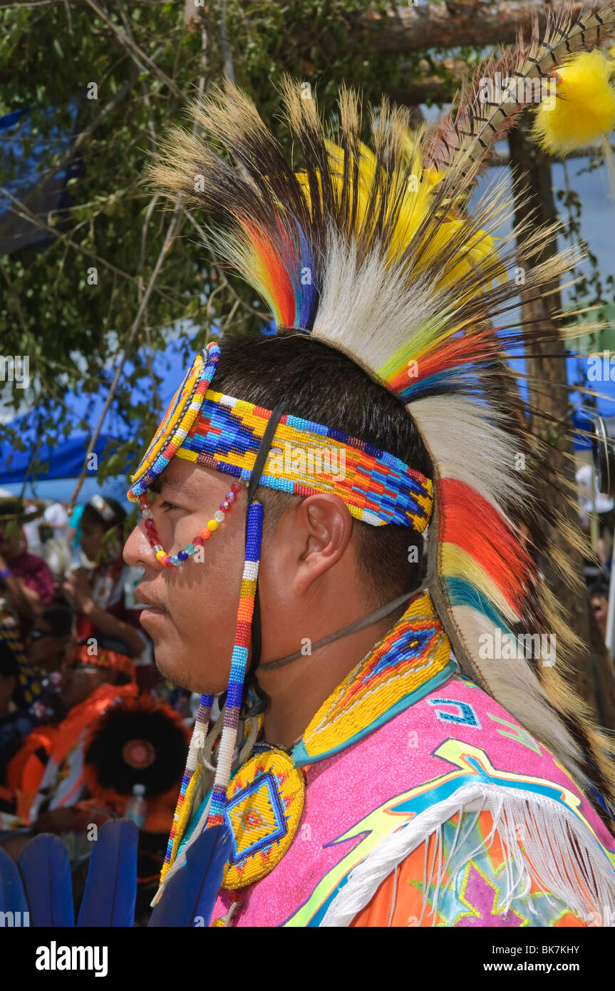 Indianische Powwow, Taos, New Mexico, Vereinigte Staaten von Amerika, Nordamerika Stockfoto