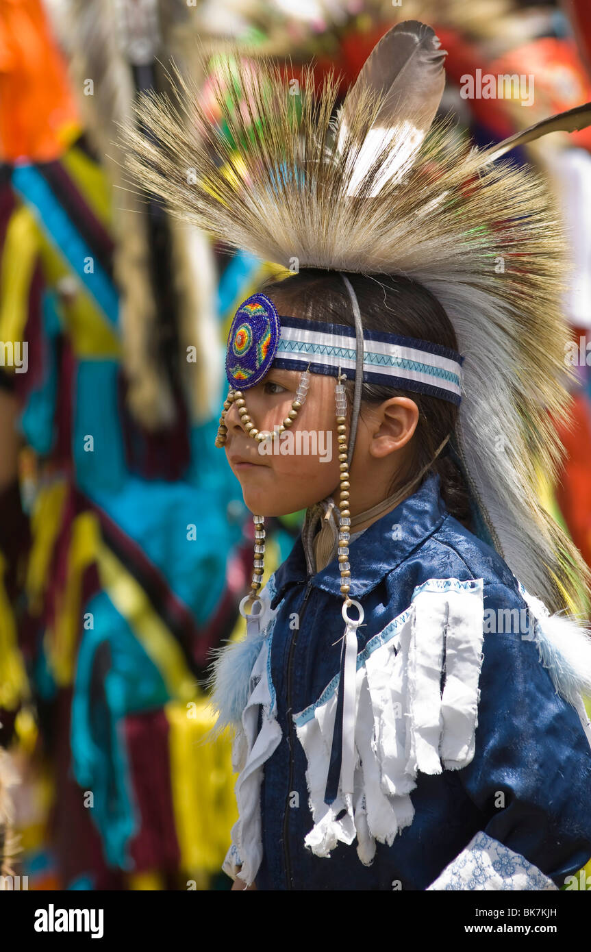 Indianische Powwow, Taos, New Mexico, Vereinigte Staaten von Amerika, Nordamerika Stockfoto