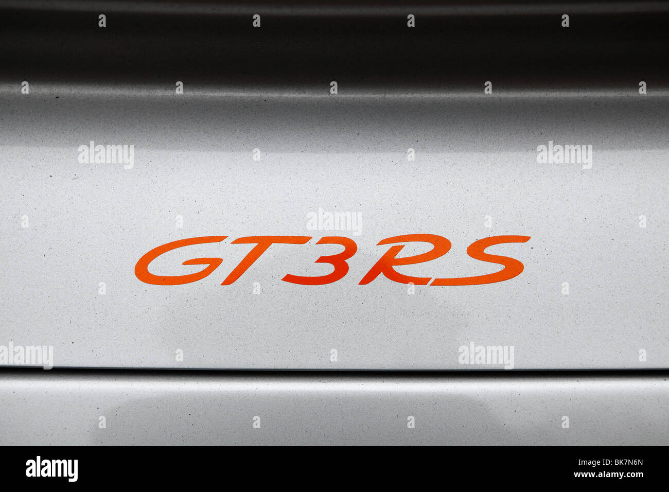 Porsche 997 GT3 RS-logo Stockfoto