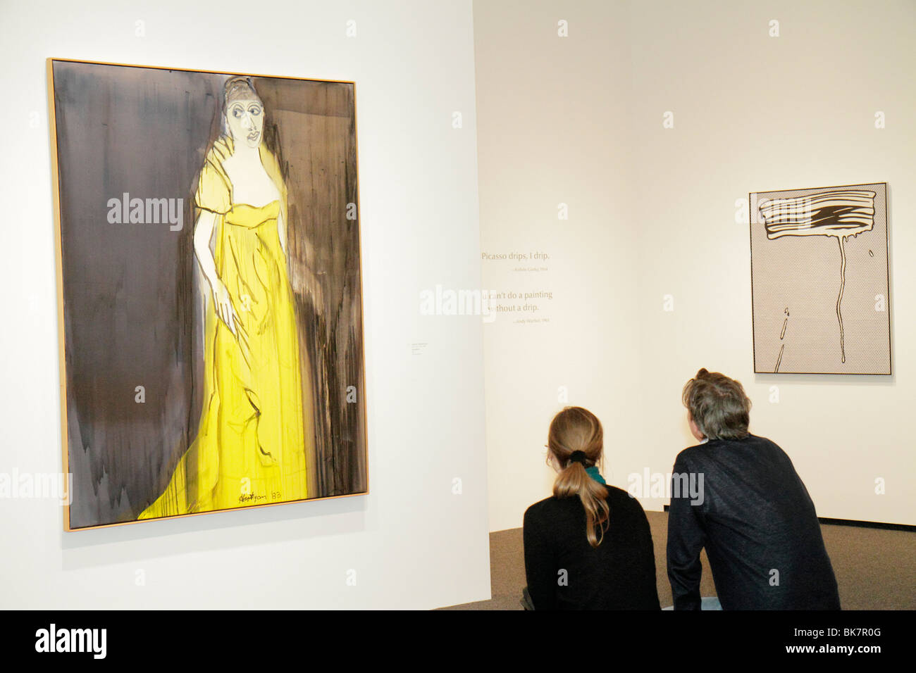 Washington DC D.C., National Mall, National Gallery of Art, Ostgebäude, Museum, Ausstellungsausstellung Sammlung, zeitgenössisch, Malerei, Künstler, GRA Stockfoto