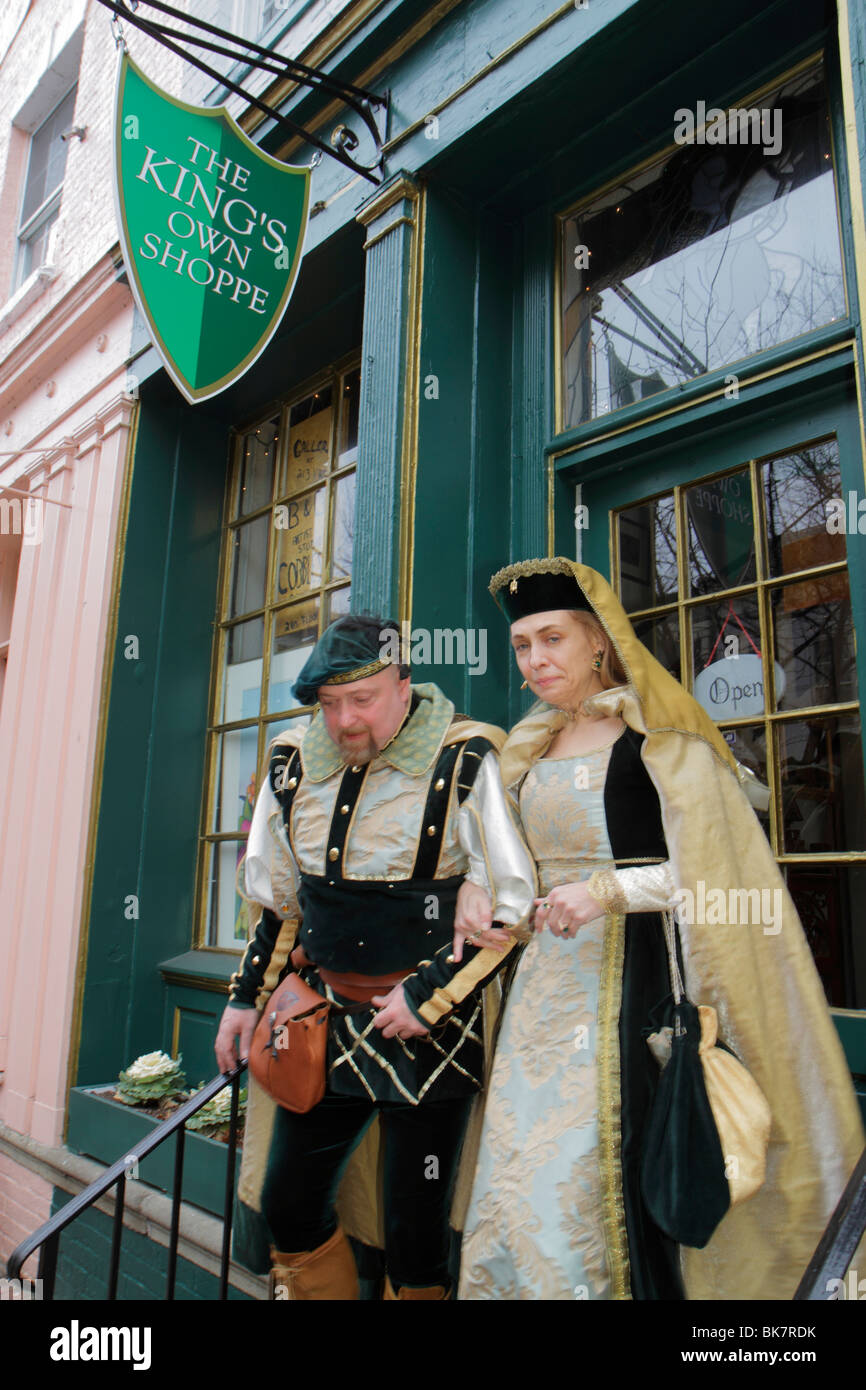 Alexandria Virginia, Altstadt, King Street, historisches Viertel, The King's Own Shoppe, Souvenirladen, Sammlerstücke, Shopping Shopper Shopper Shopper Shop Shops Market ma Stockfoto