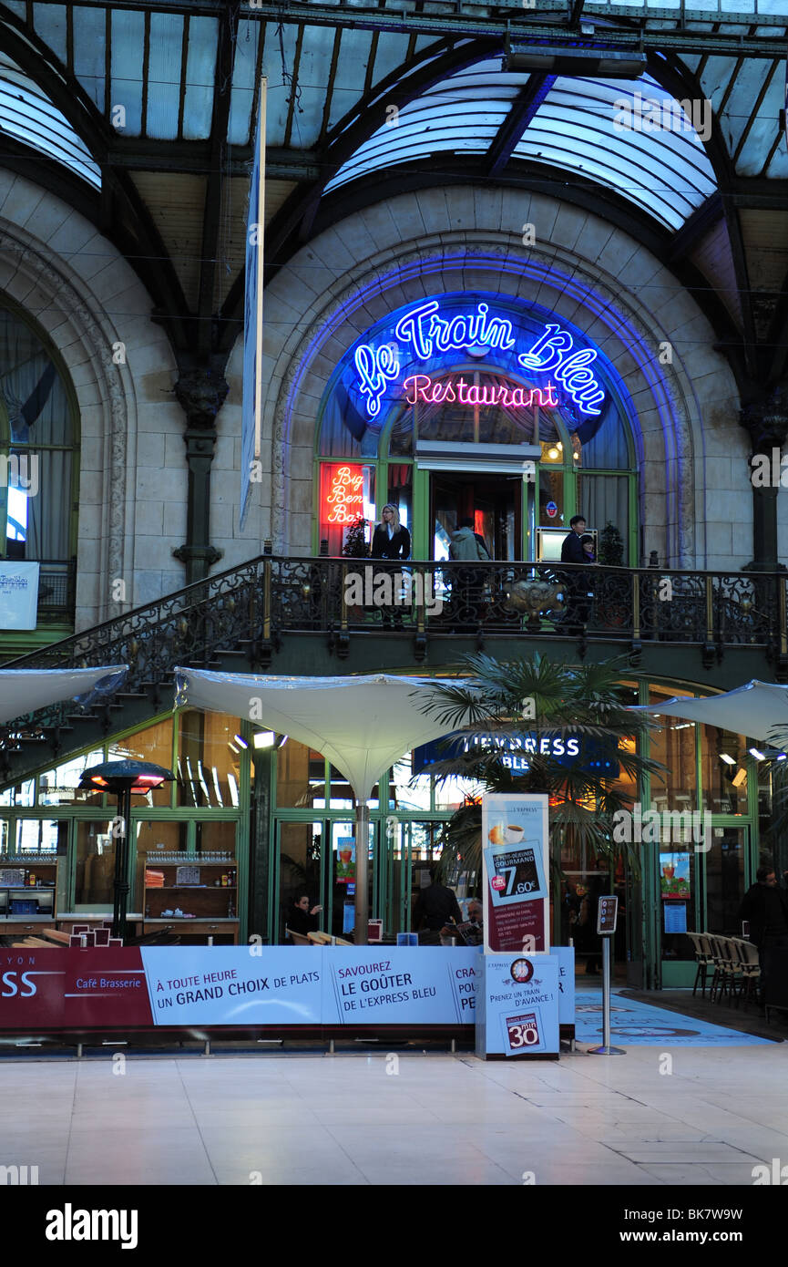 Frankreich Paris Train Station Restaurant La Train Bleu Stockfoto
