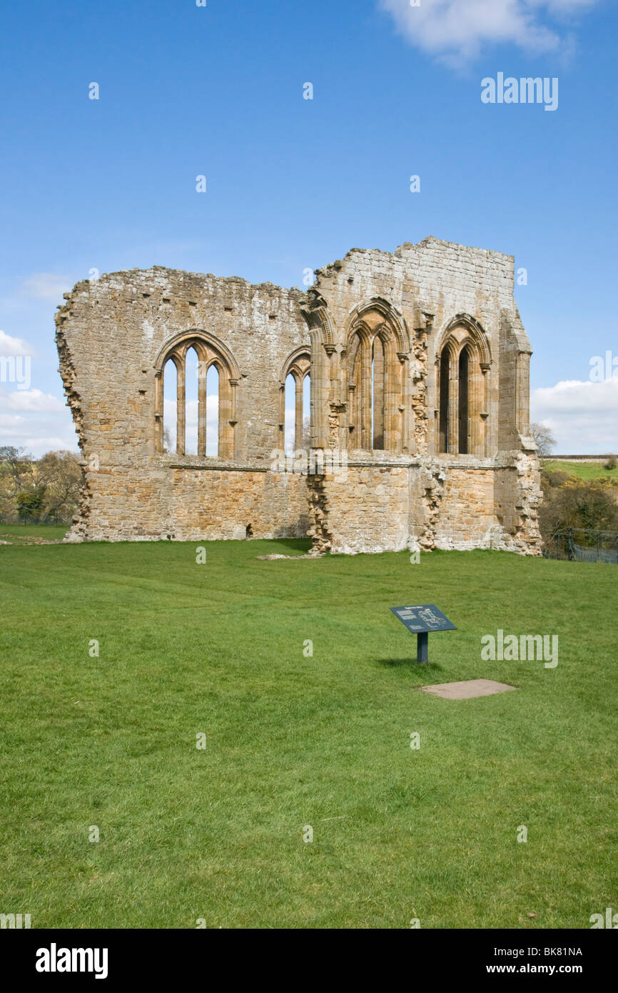 Die Ruinen von Egglestone Abbey, Teesdale, County Durham, Großbritannien Stockfoto