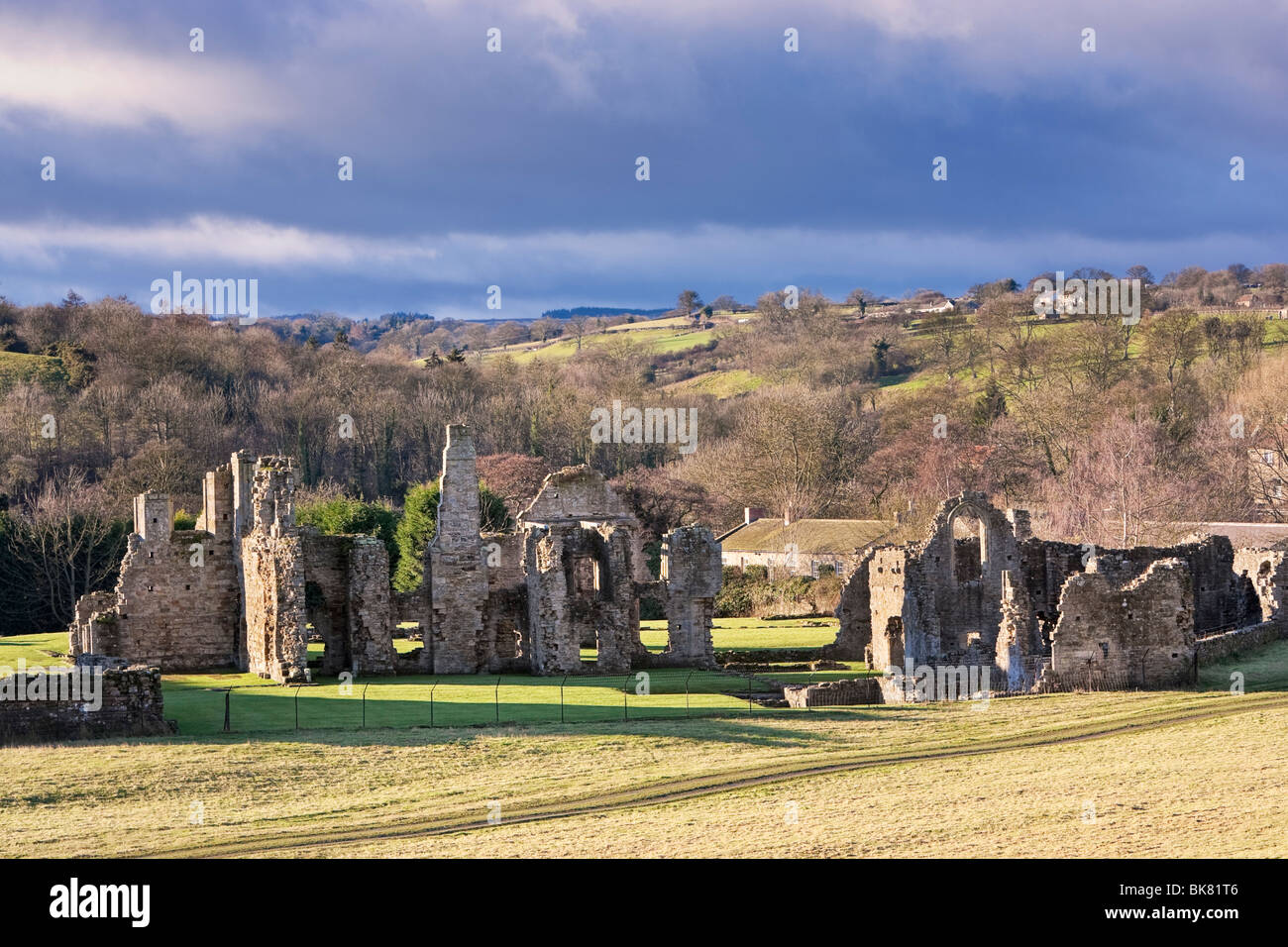Easby Abbey in der Nähe von Richmond in North Yorkshire, England, UK Stockfoto