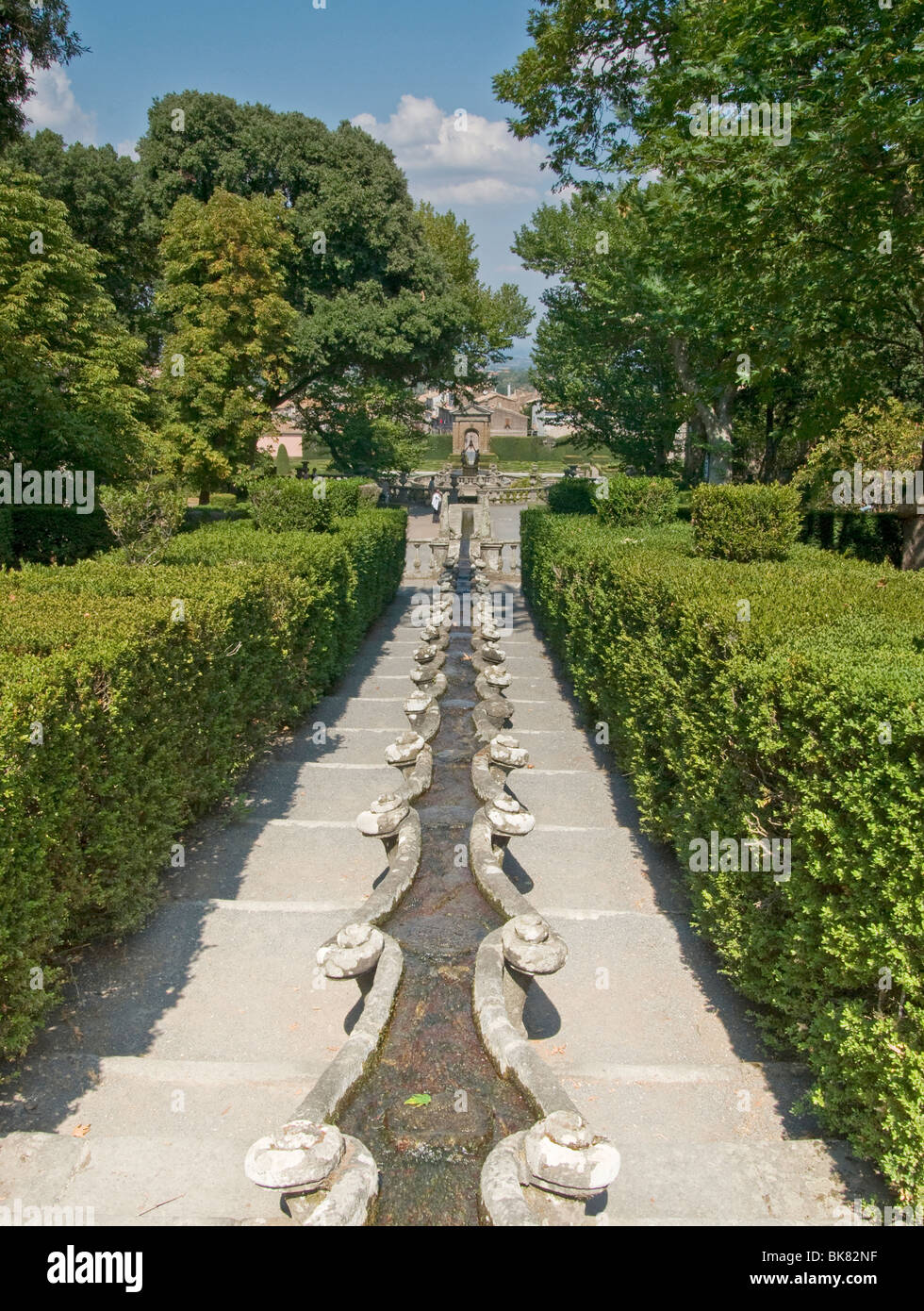 Villa Lante di Bagnaia, Fontana degli Apennin Stockfoto
