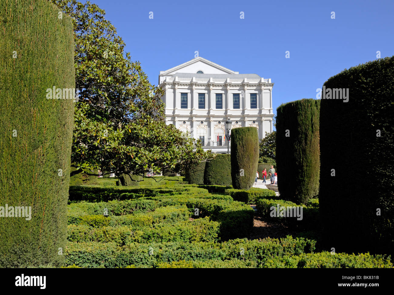 Madrid, Spanien. Plaza de Oriente. Teatro Real / Theatre Royal (1850) Stockfoto