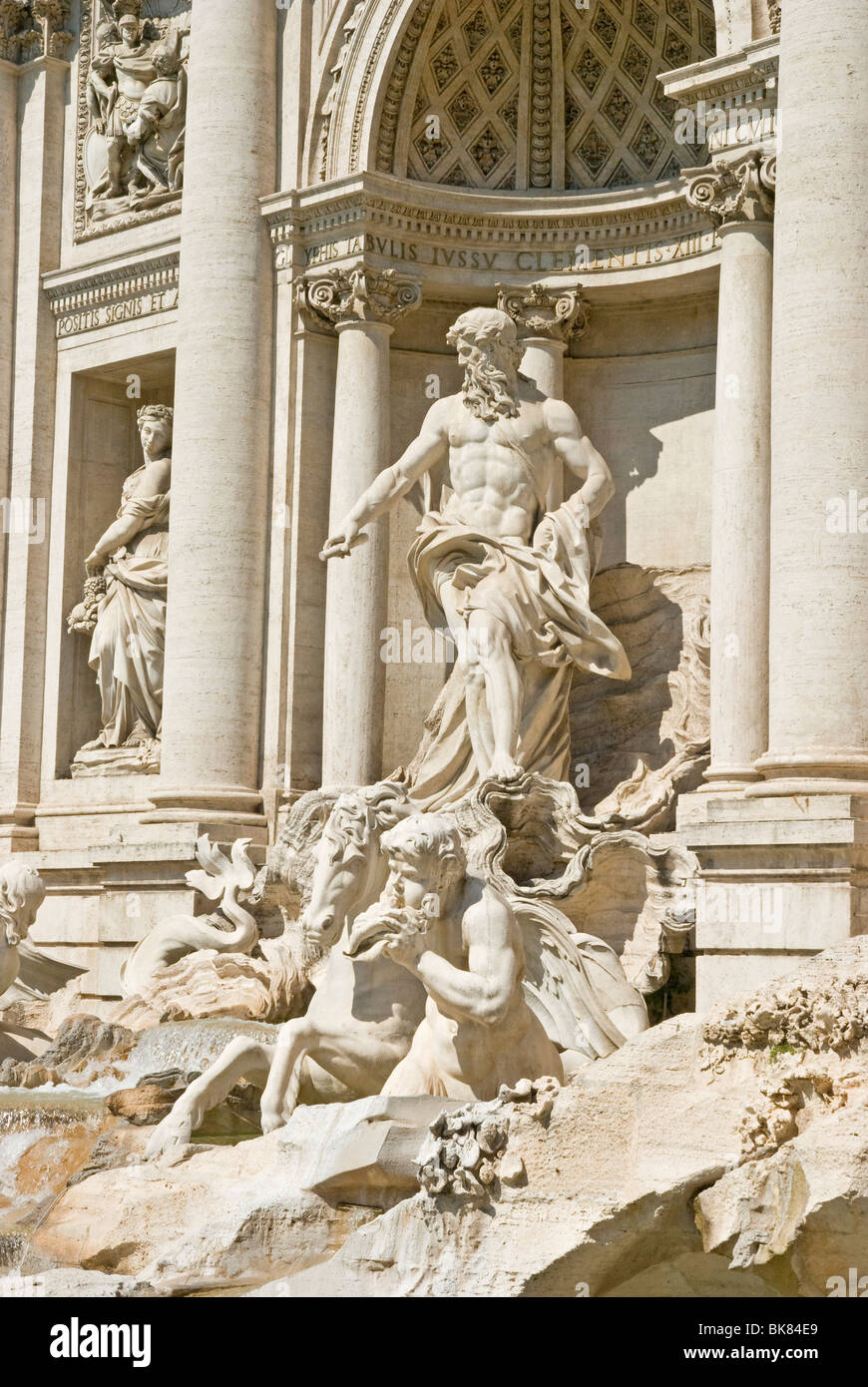 Der Trevi Brunnen detail Stockfoto