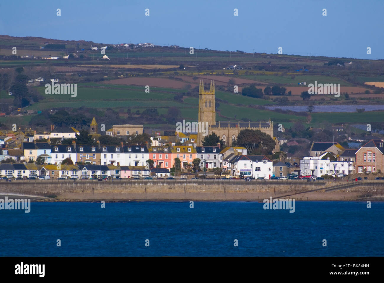 Penzance Kirche und Stadt Stockfoto