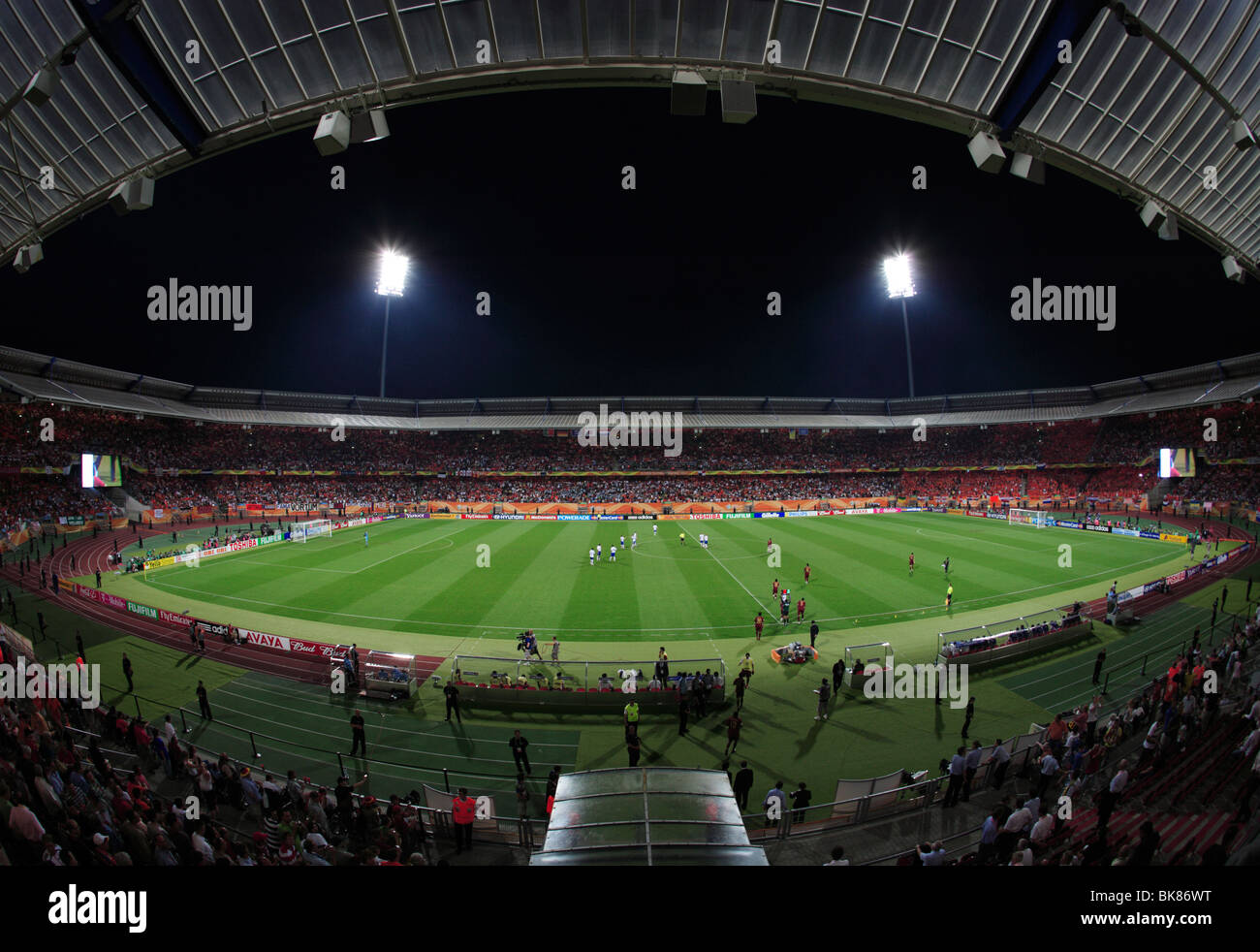 Allgemeine Stadion Blick während einer Runde von 16 WM-Spiel zwischen Portugal und den Niederlanden 25. Juni 2006 in Nürnberg. Stockfoto