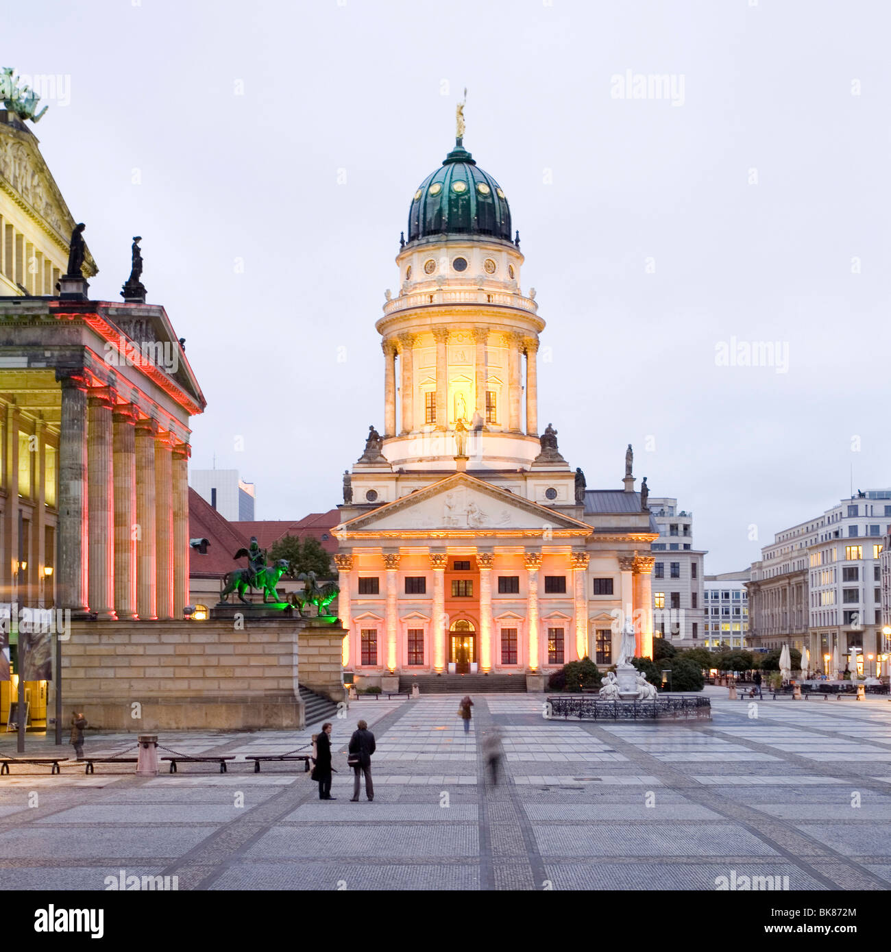 Konzerthaus, Konzertsaal und französischer Dom, Gendarmenmarkt, Festival of Lights 2009, Berlin, Deutschland, Europa Stockfoto