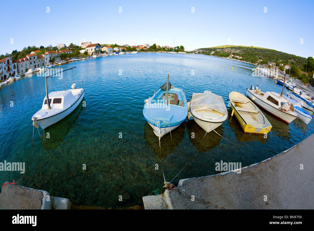 Angelboote/Fischerboote Stockfoto